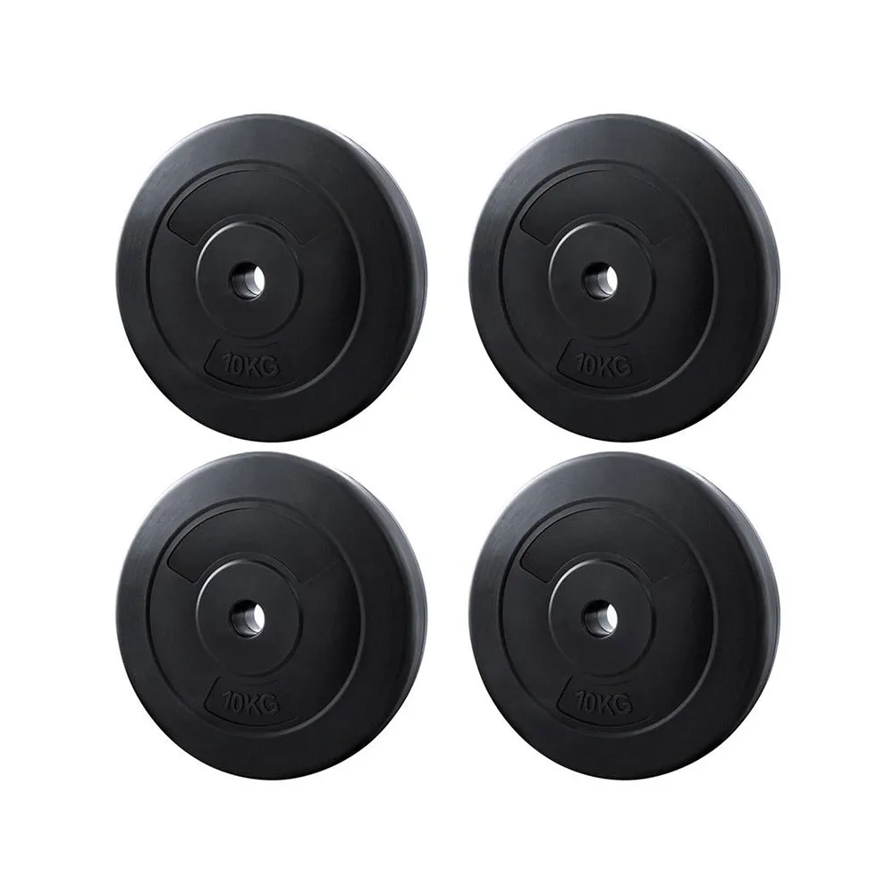 Everfit 40kg Barbell Weight Plates Standard Home Gym Press Fitness Exercise