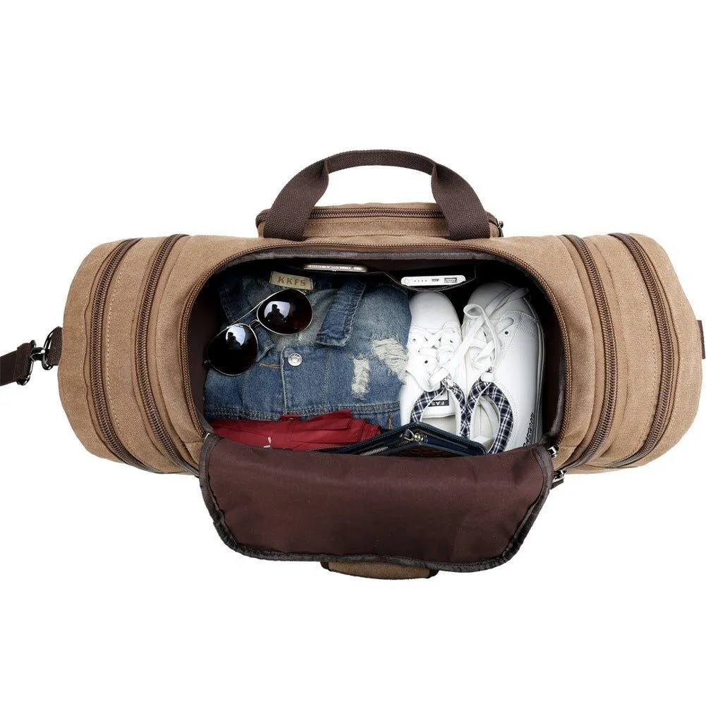 Extra Large Travel Canvas Duffle Bag Men Women