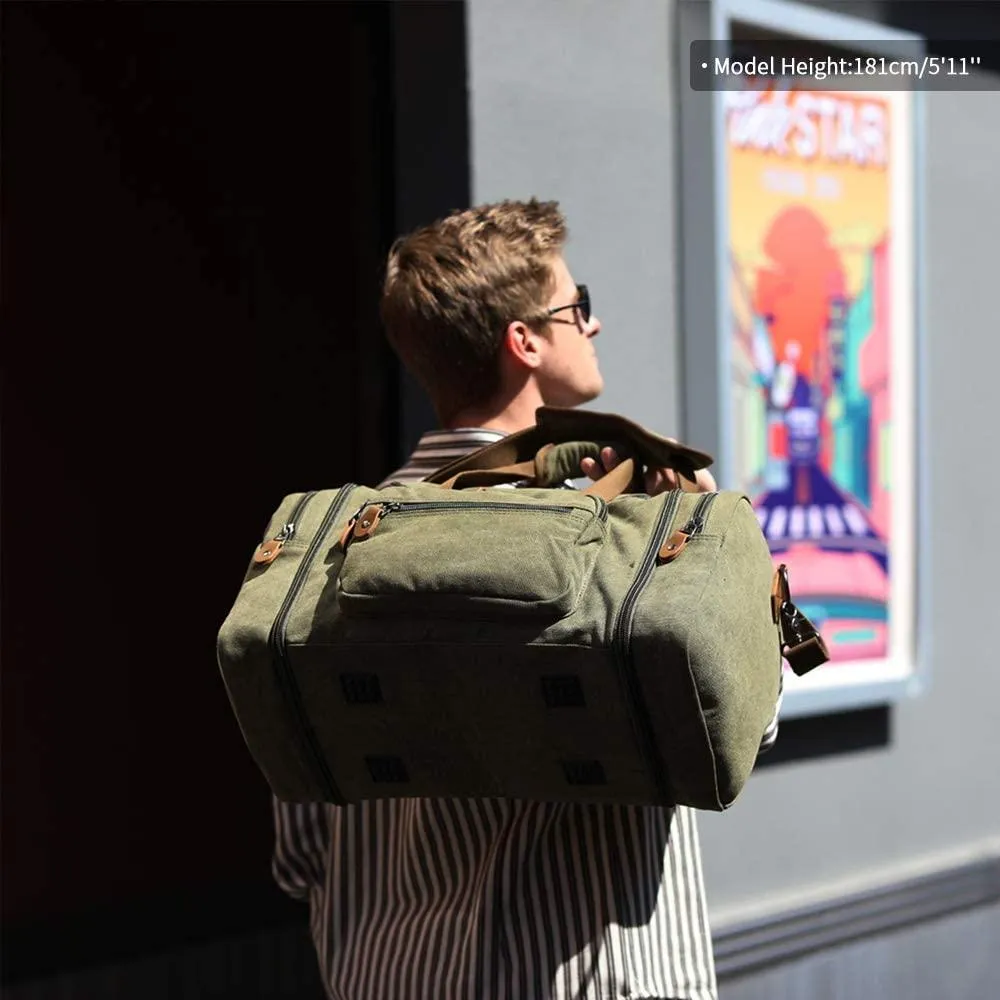 Extra Large Travel Canvas Duffle Bag Men Women