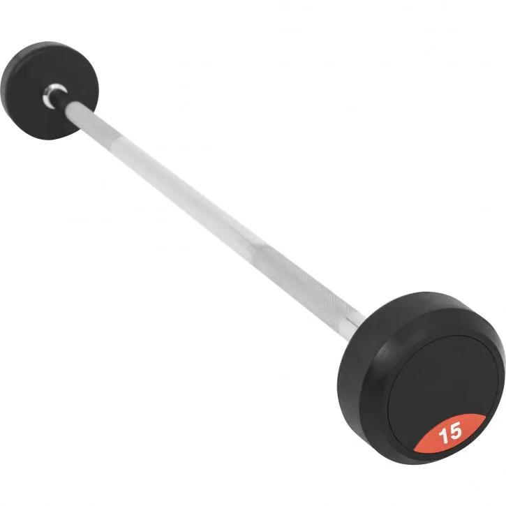 Fixed Rubber Barbell 15KG