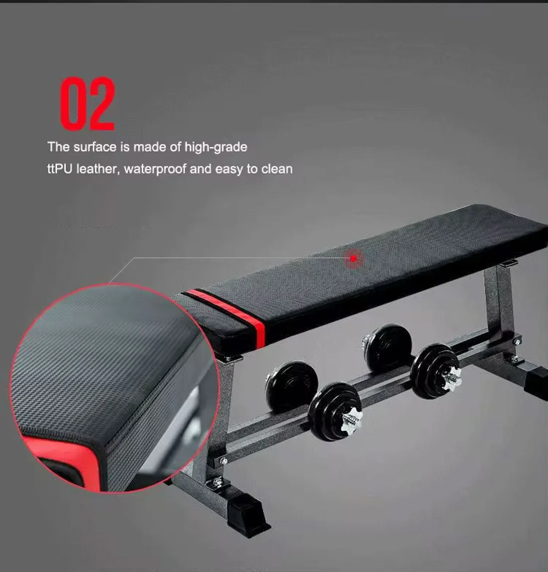 Flat Weight Multi-Station Fitness Bench Squat Press Home Gym Equipment Training