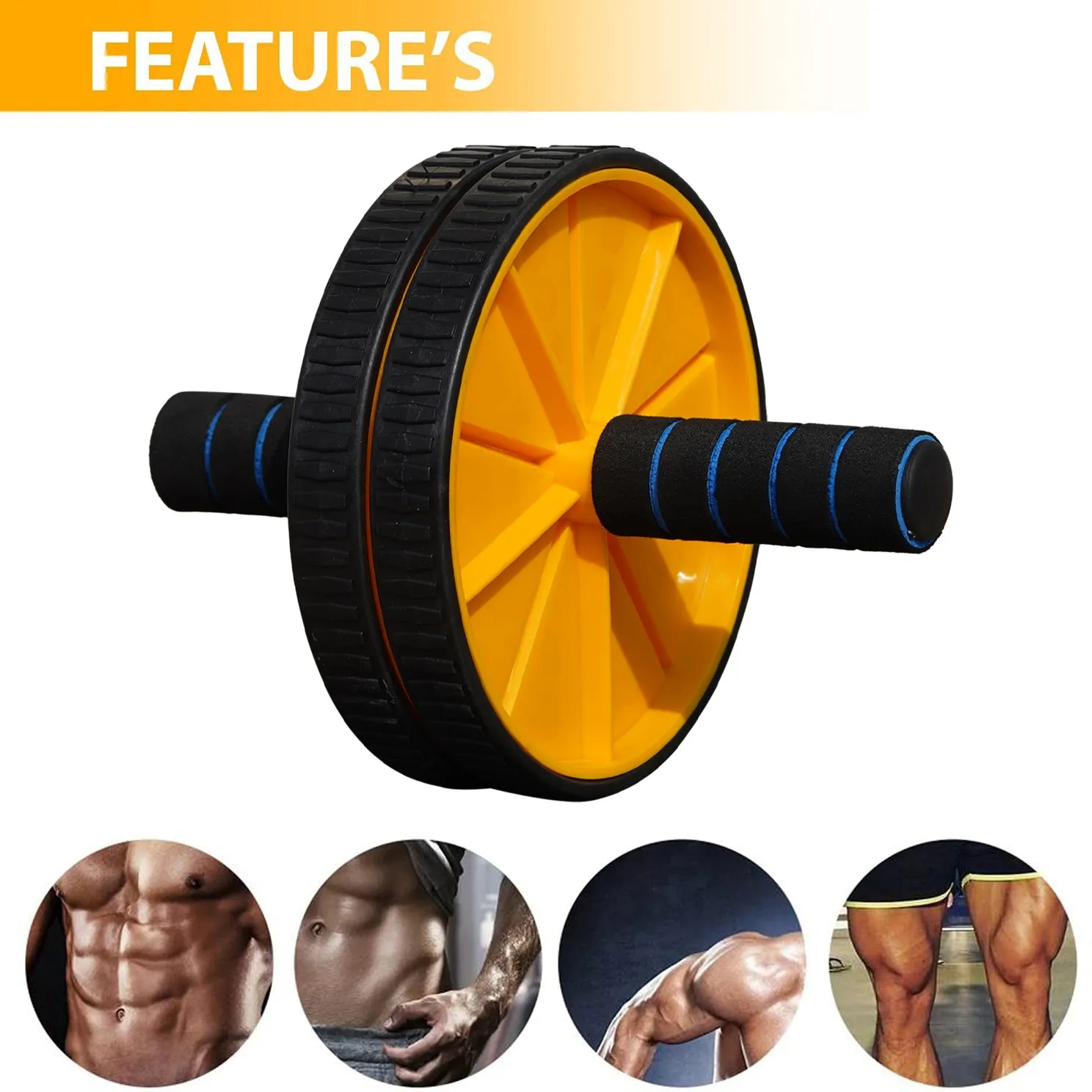 For Core Fitness Ab Wheel & Pushup Bar & Fitness Equipment