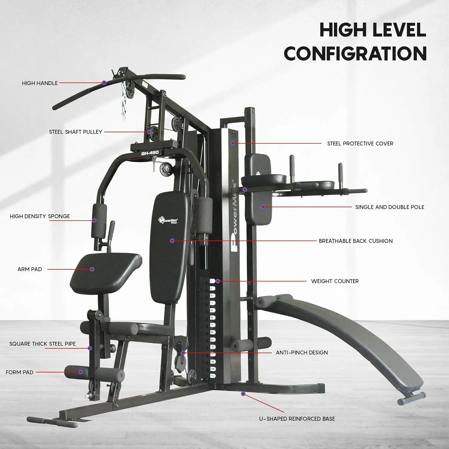 GH-450 Multi Function Home Gym / Multi Gym