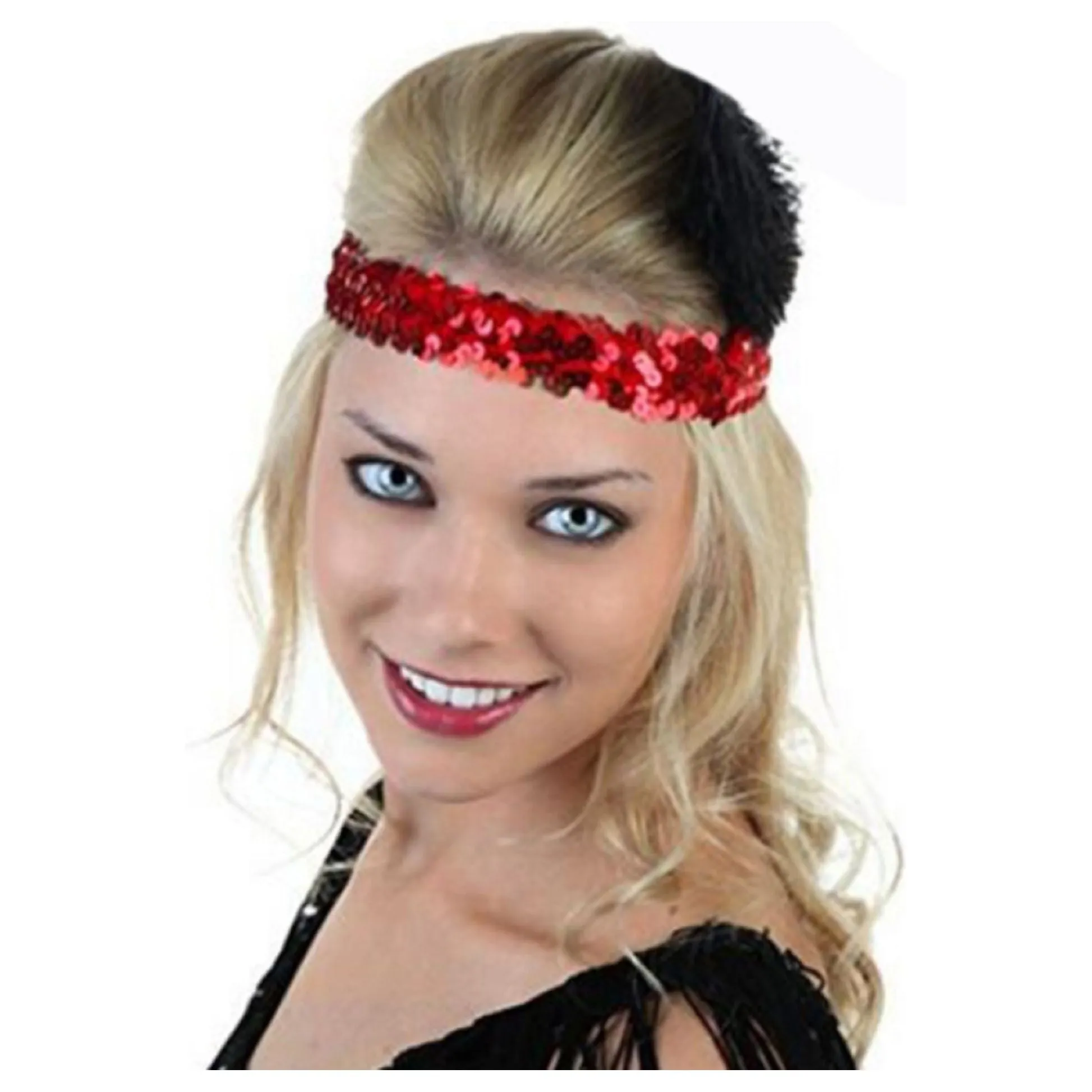 Gold Sequin Headbands - 12 Pack