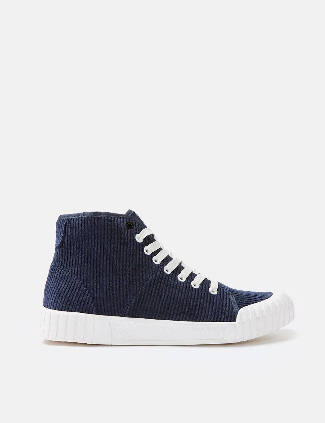 Good News Rhubarb Hi Trainers (Cord) - Navy