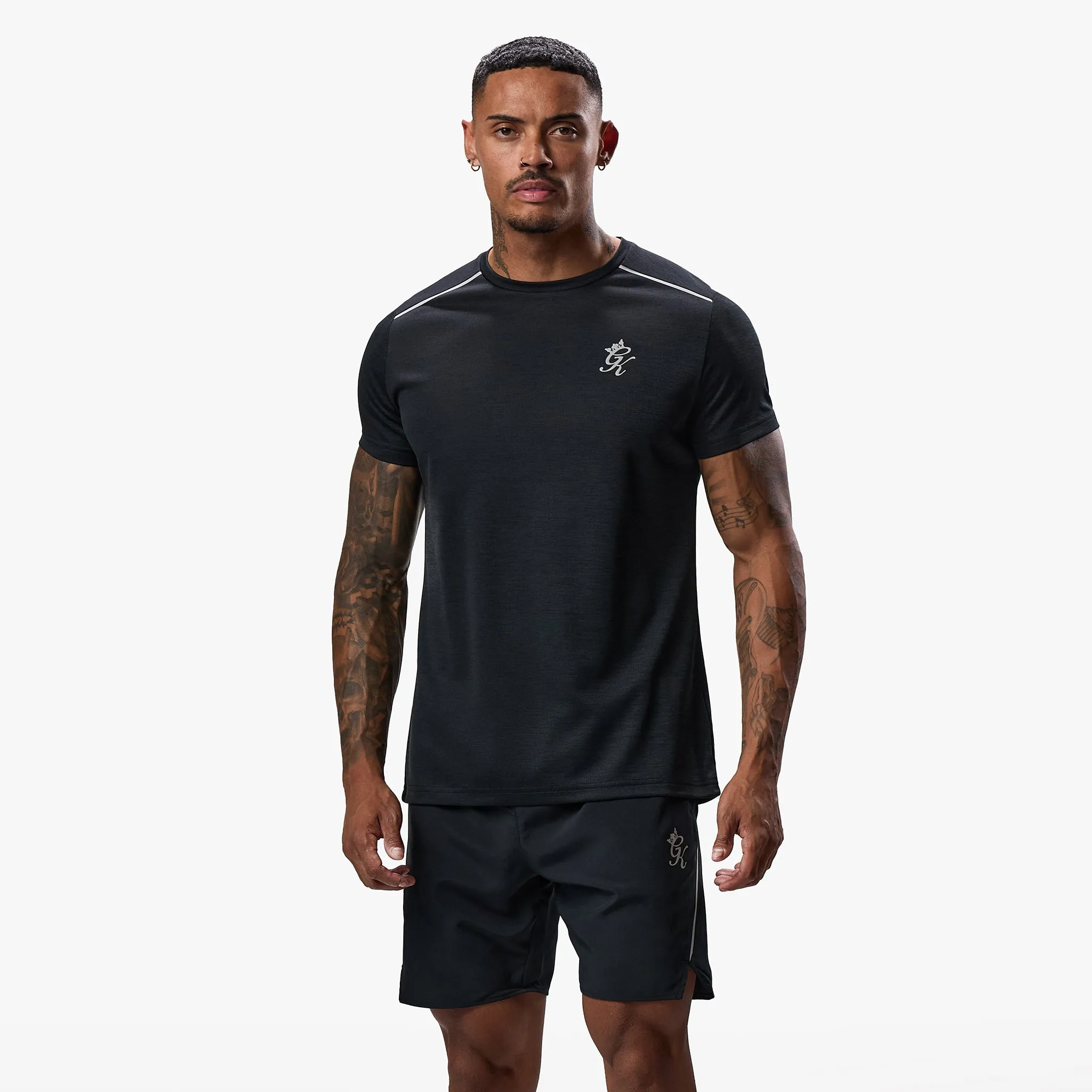 Gym King Element Tee - Black Marl