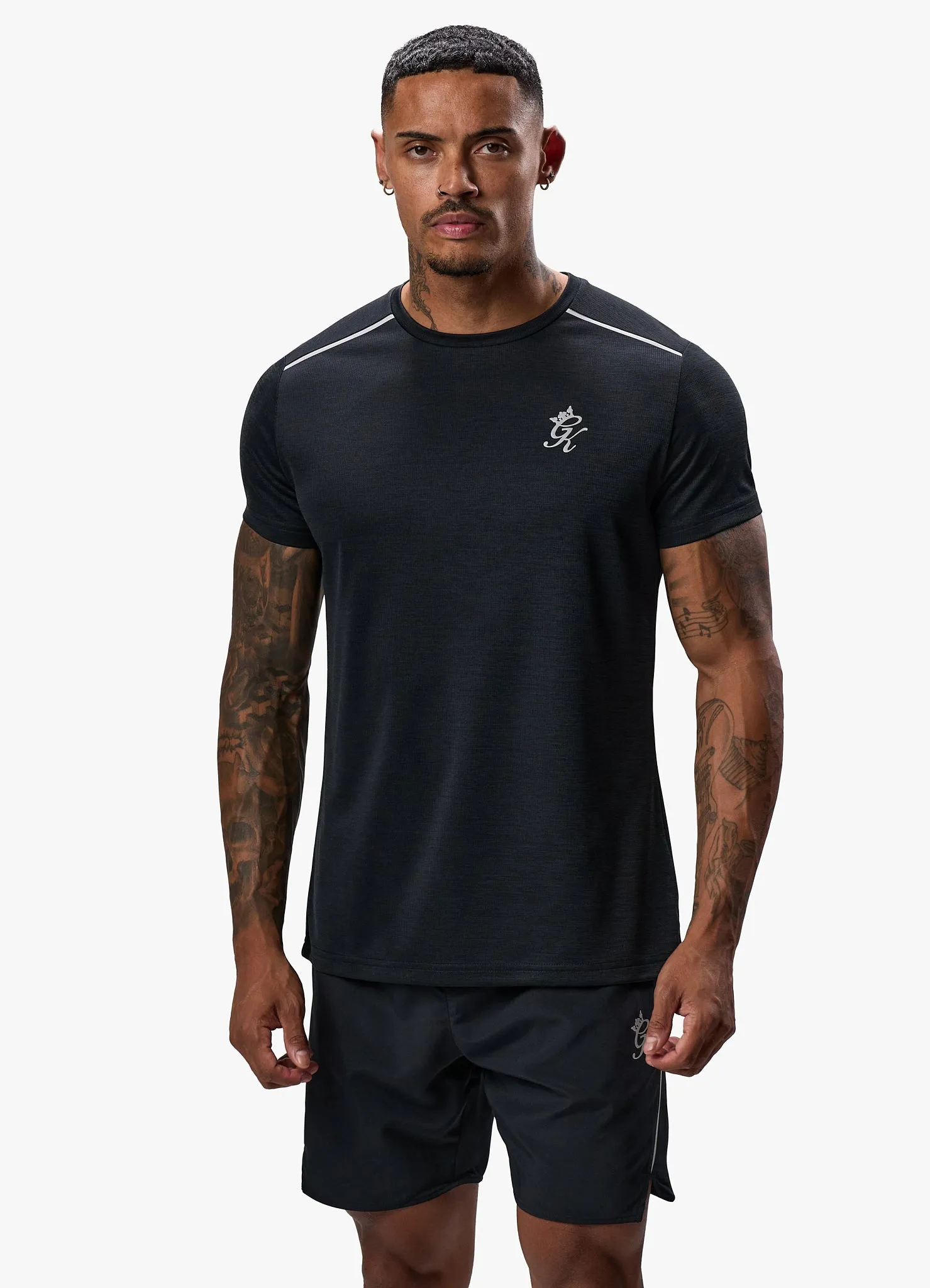 Gym King Element Tee - Black Marl