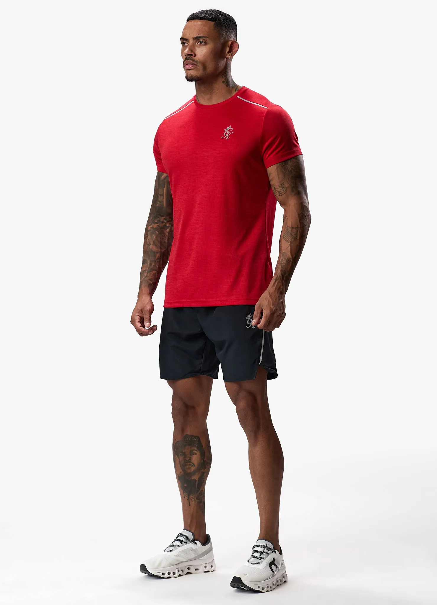 Gym King Element Tee - Pepper Red Marl