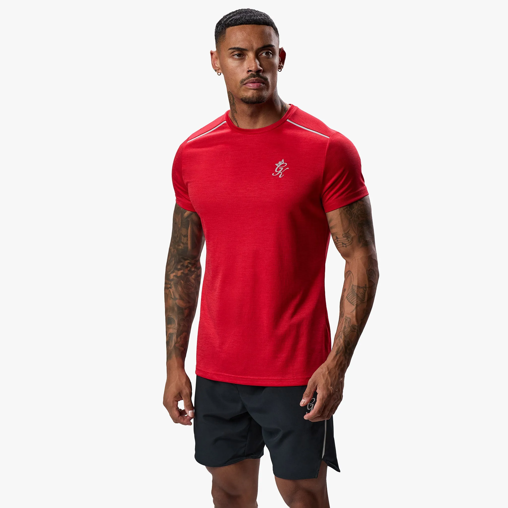 Gym King Element Tee - Pepper Red Marl