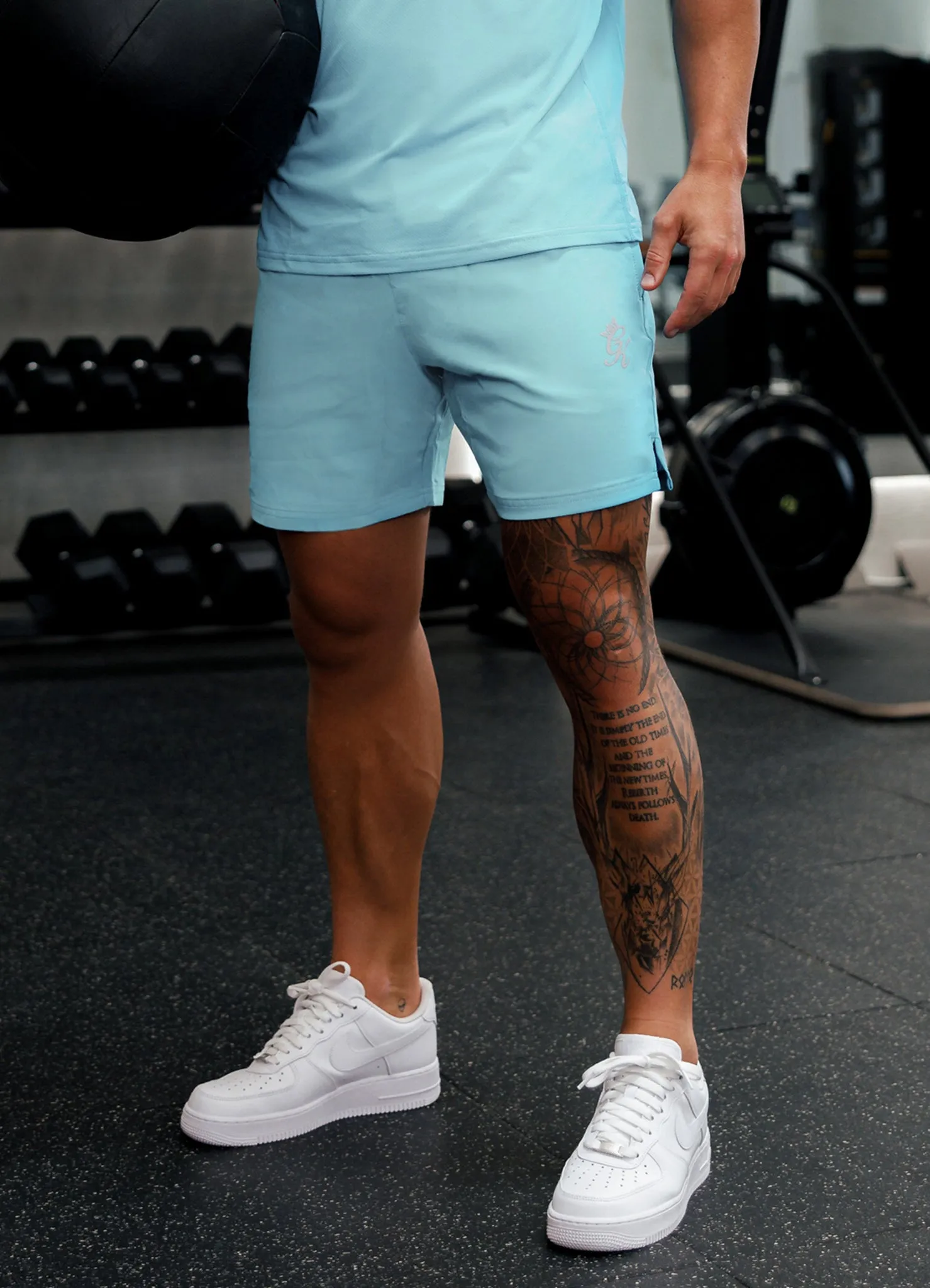 Gym King Energy Short - 6'' - Aqua Sky