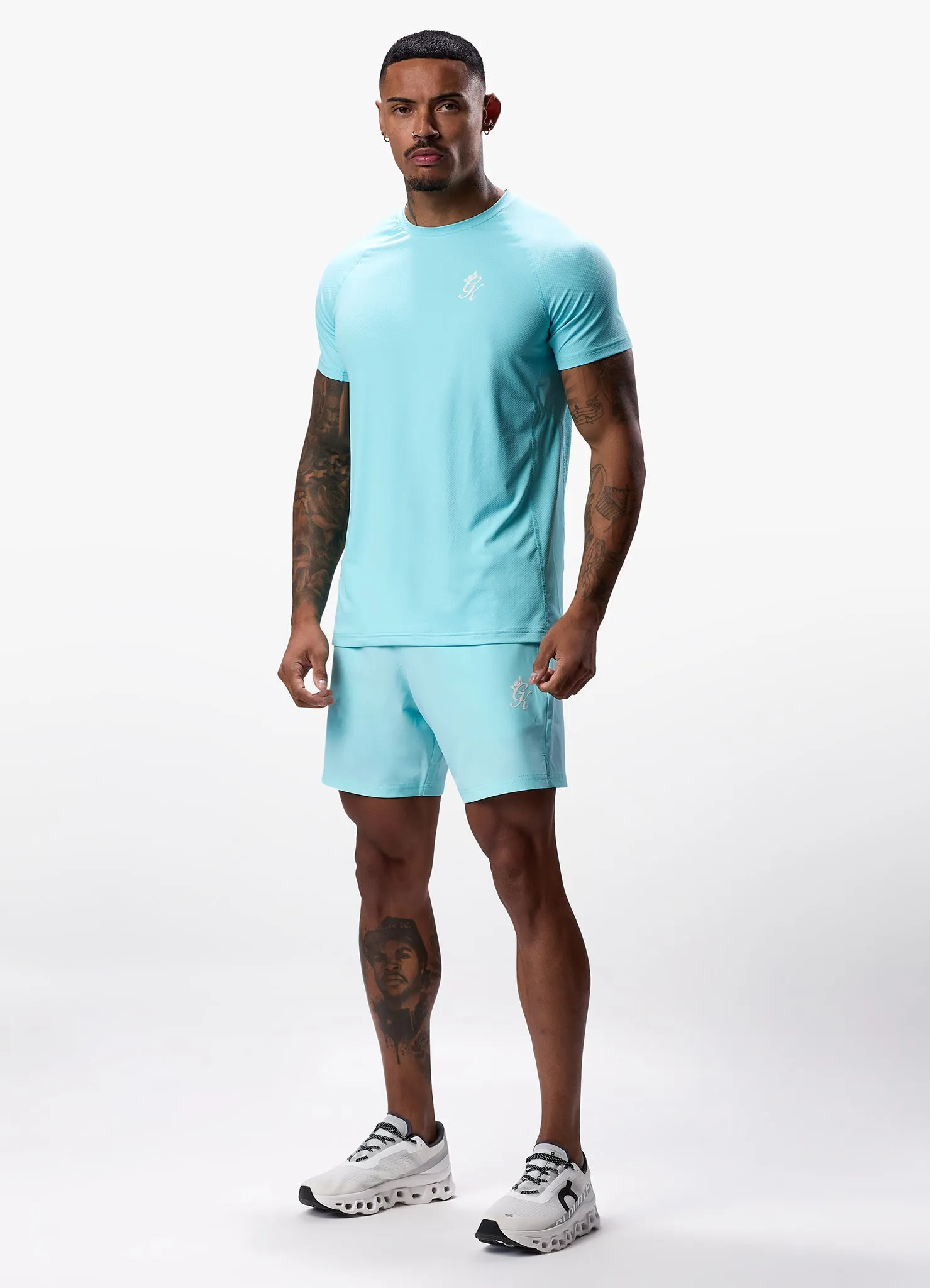 Gym King Energy Short - 6'' - Aqua Sky