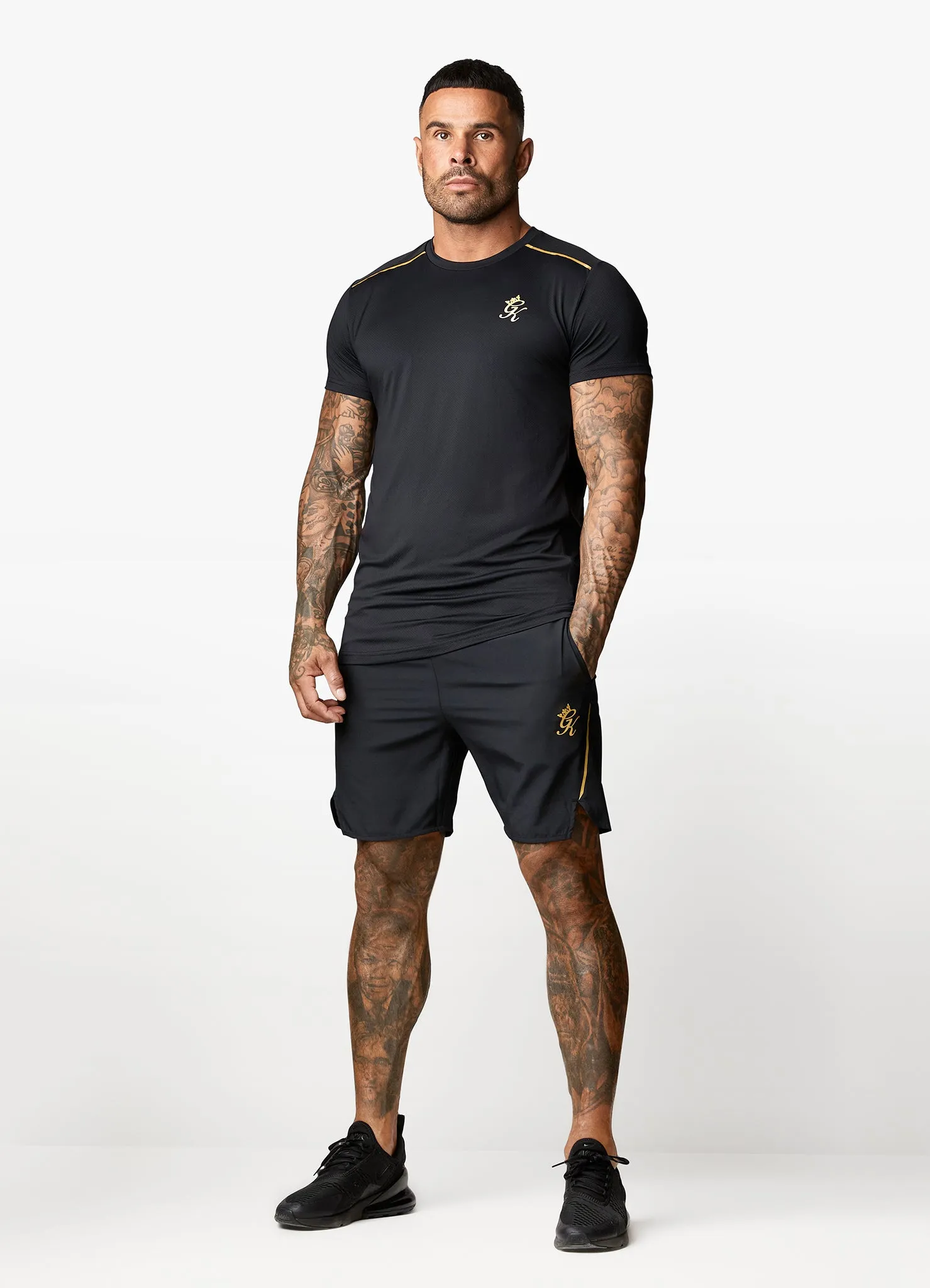 Gym King Flex Short - Black/Gold