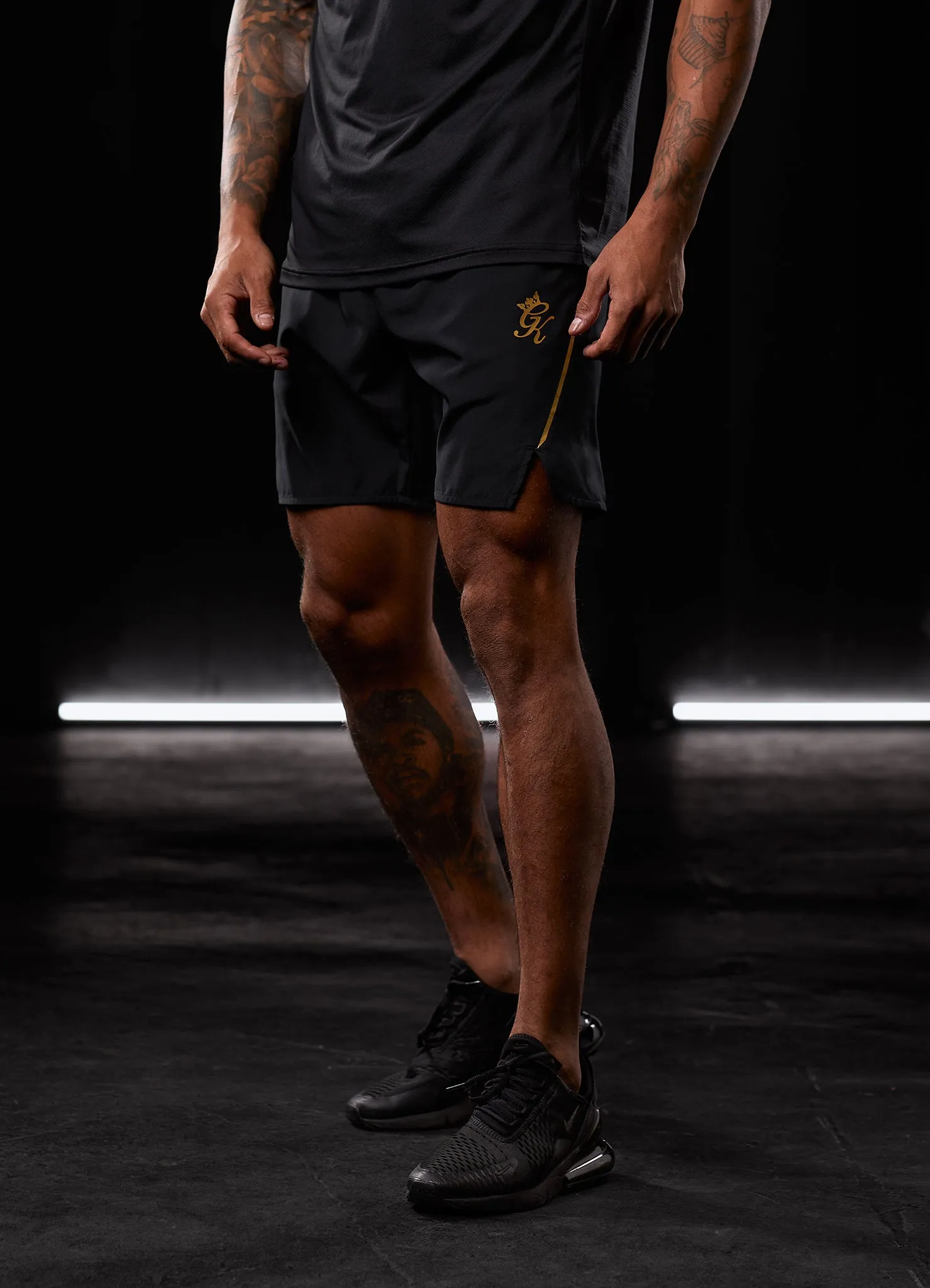 Gym King Flex Short - Black/Gold