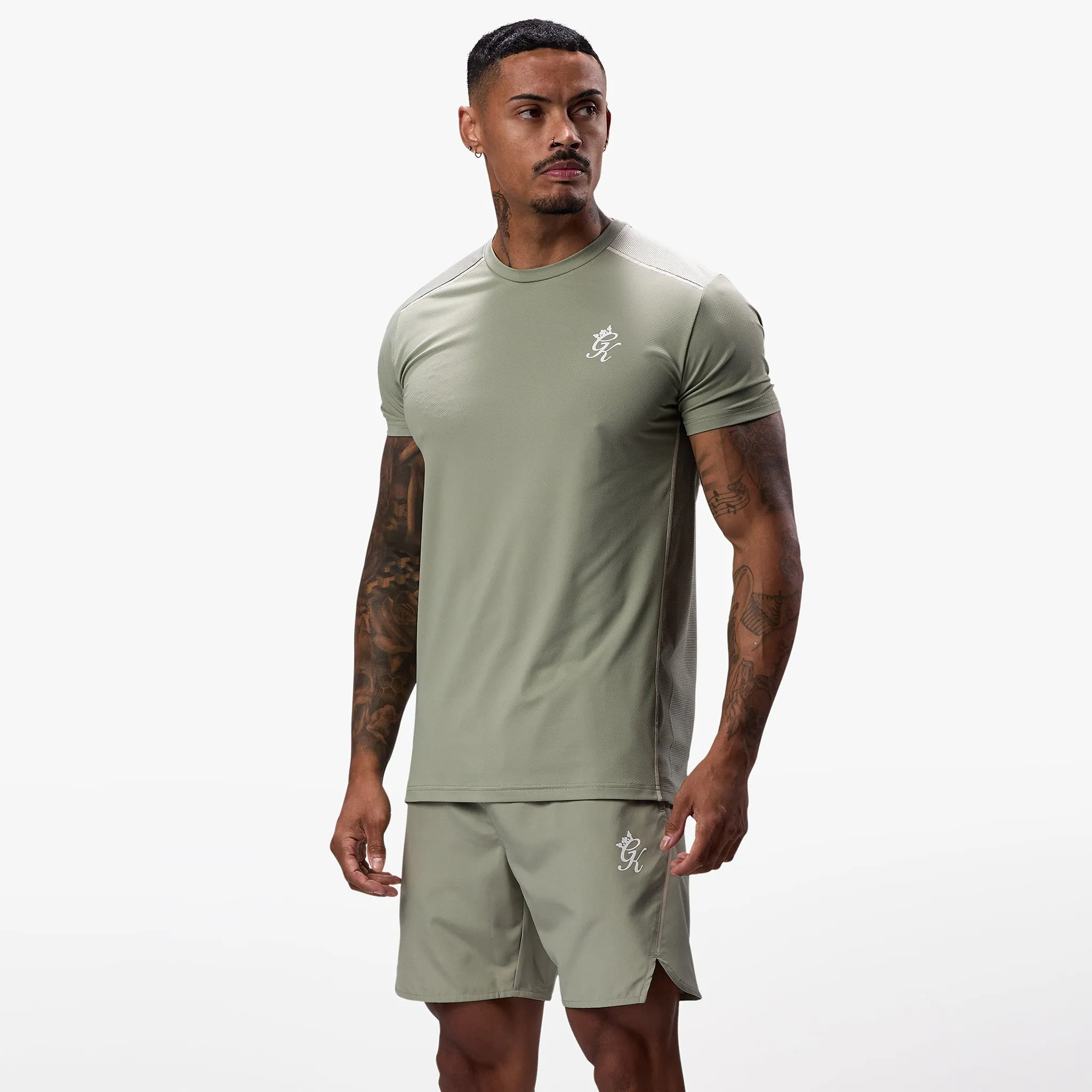 Gym King Flex Tee - Soft Khaki