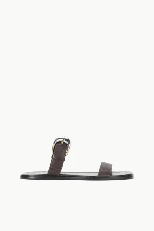 HARLOW FLAT SANDAL | ESPRESSO