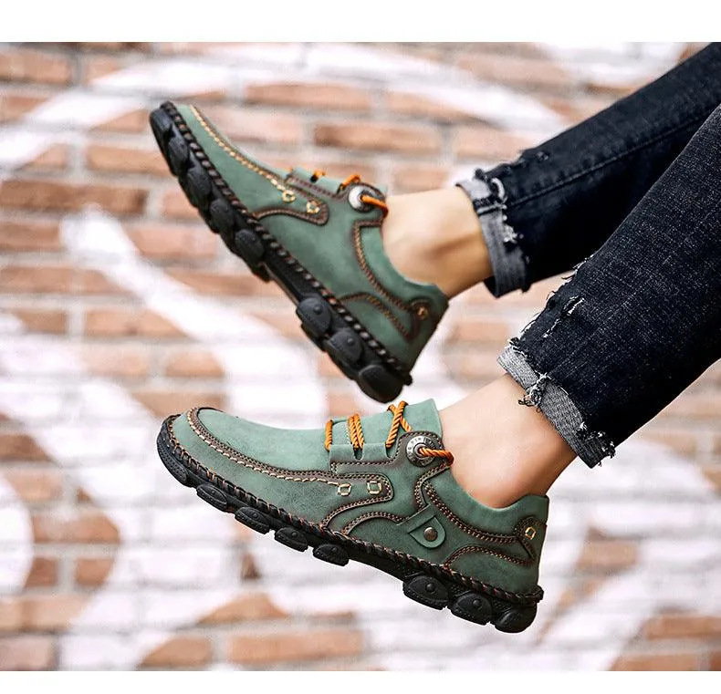 Hawk - Rugged Lace-Up Leather Shoes