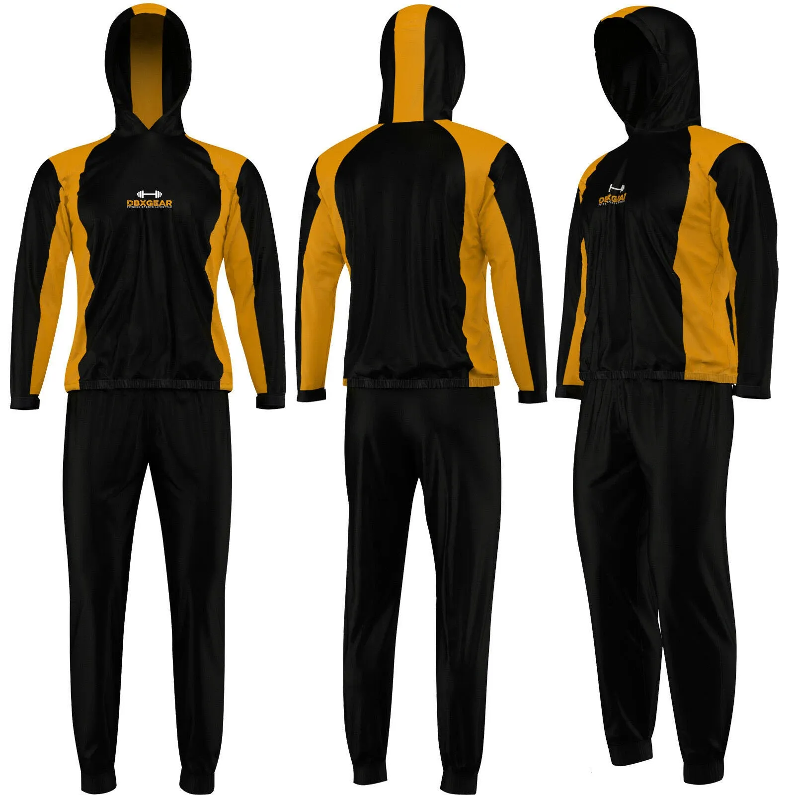 Heavy Duty Sweat Suit Sauna Exercise Gym Suit Fitness Weight Loss with Hood