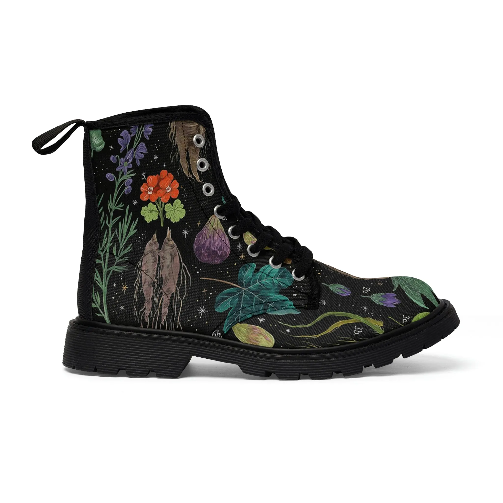 Herbology Plants, Magic Women's Canvas Boots