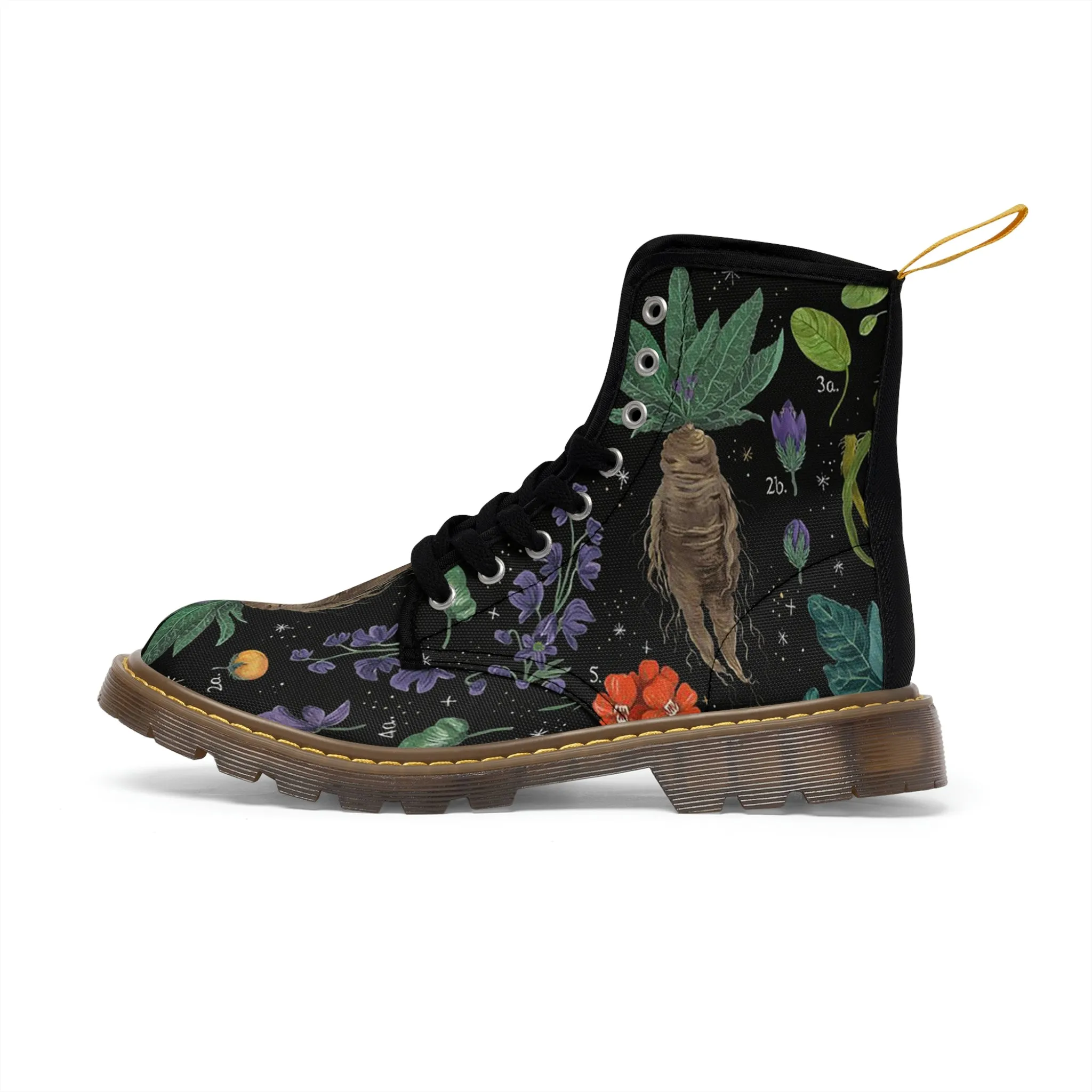 Herbology Plants, Magic Women's Canvas Boots