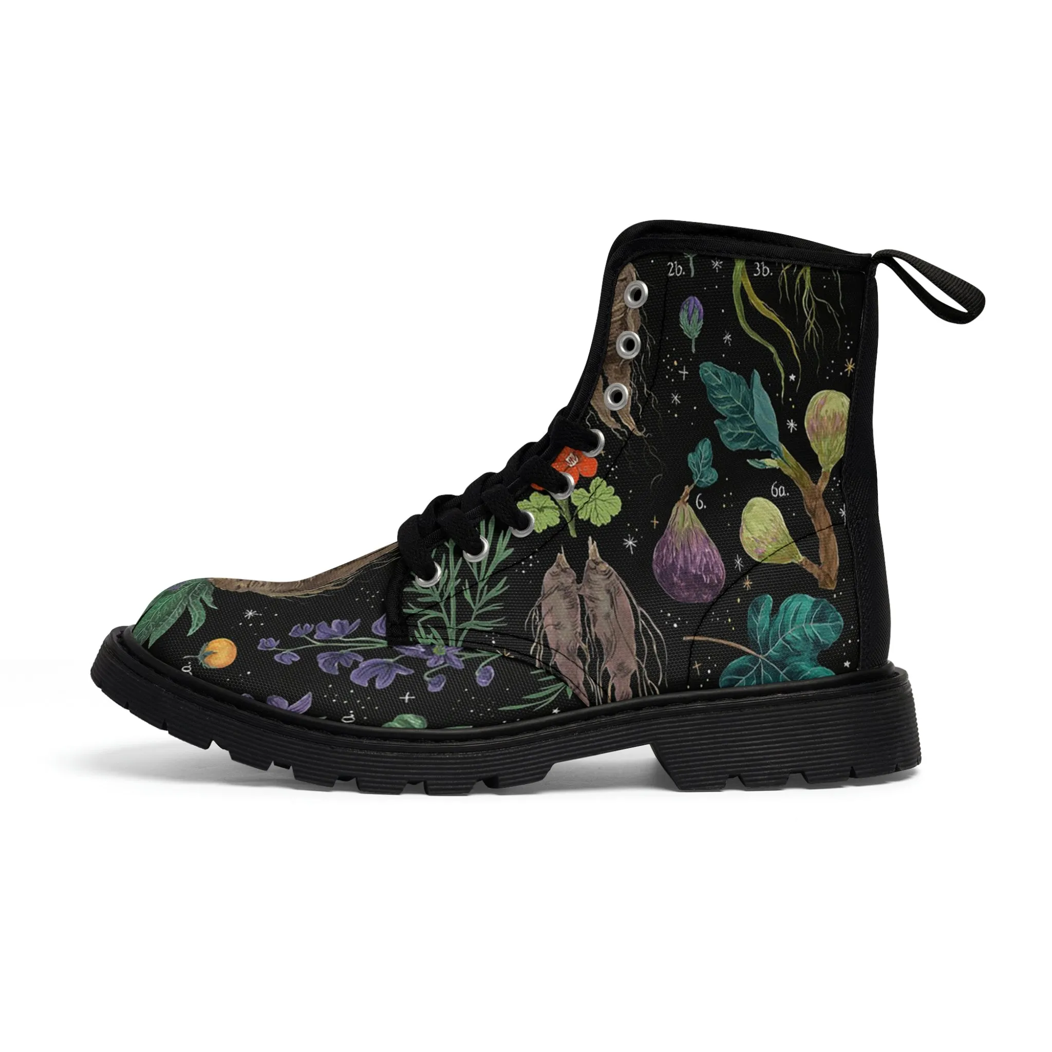 Herbology Plants, Magic Women's Canvas Boots