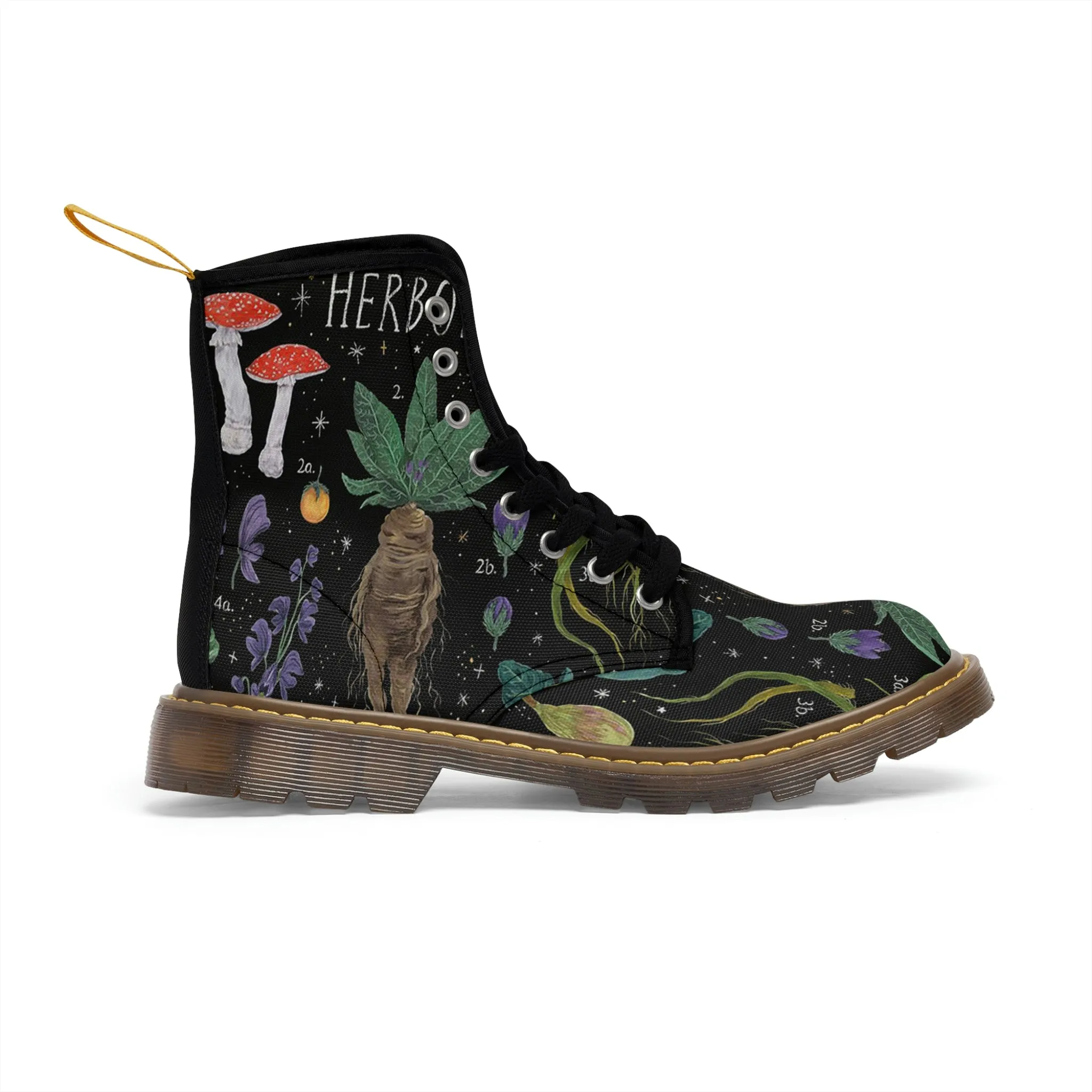 Herbology Plants, Magic Women's Canvas Boots