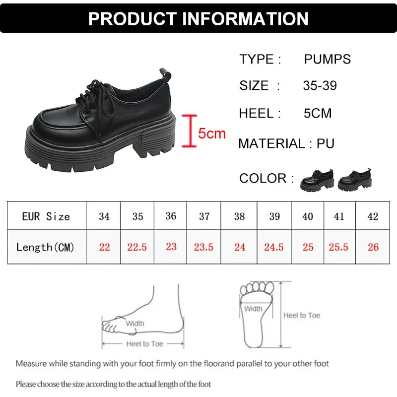 Hnzxzm Patent Leather Platform Loafers Women Preppy Style Lace Up Oxford Shoes Woman Black Thick Bottom Y2K Shoes Female