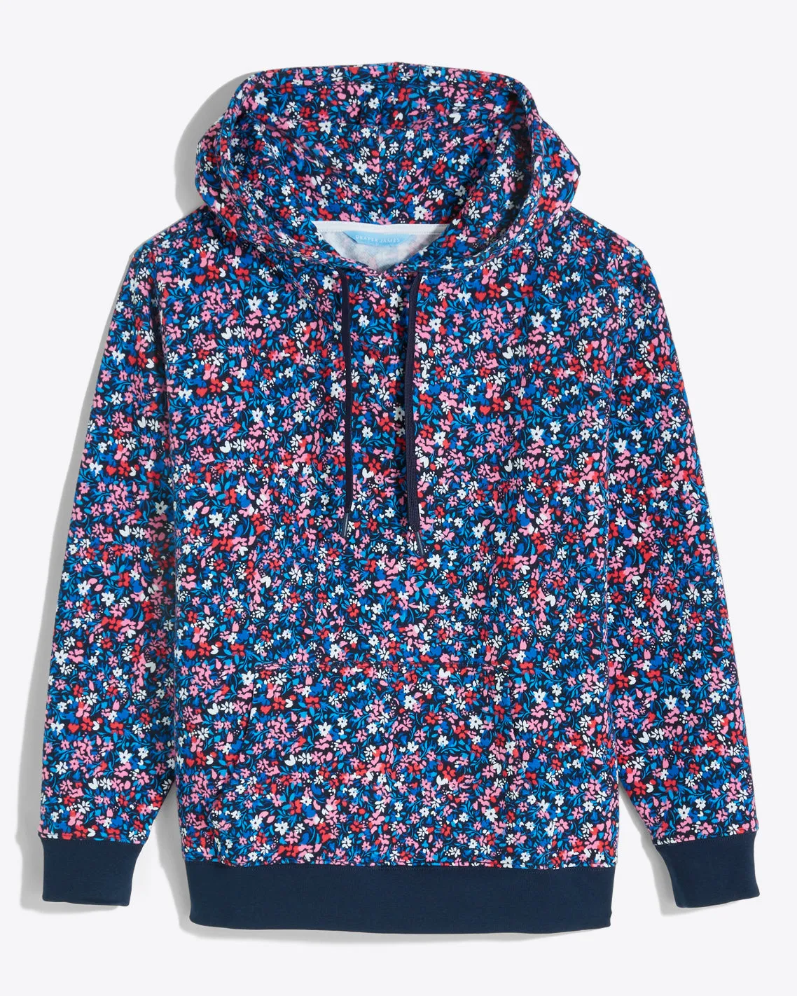 Hoodie in Allover Ditsy Floral