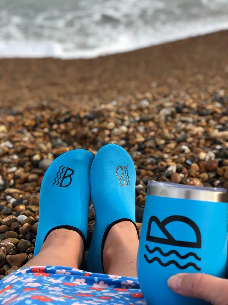 Horizon Blue Stainless Steel Beach Cup