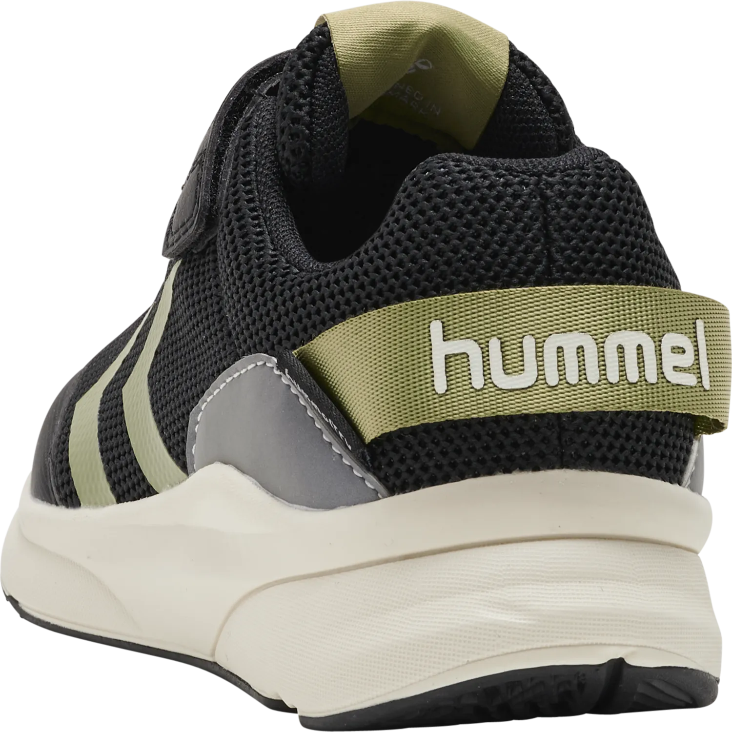 Hummel Reach 250 Tex Boys Black-Green Waterproof Trainer