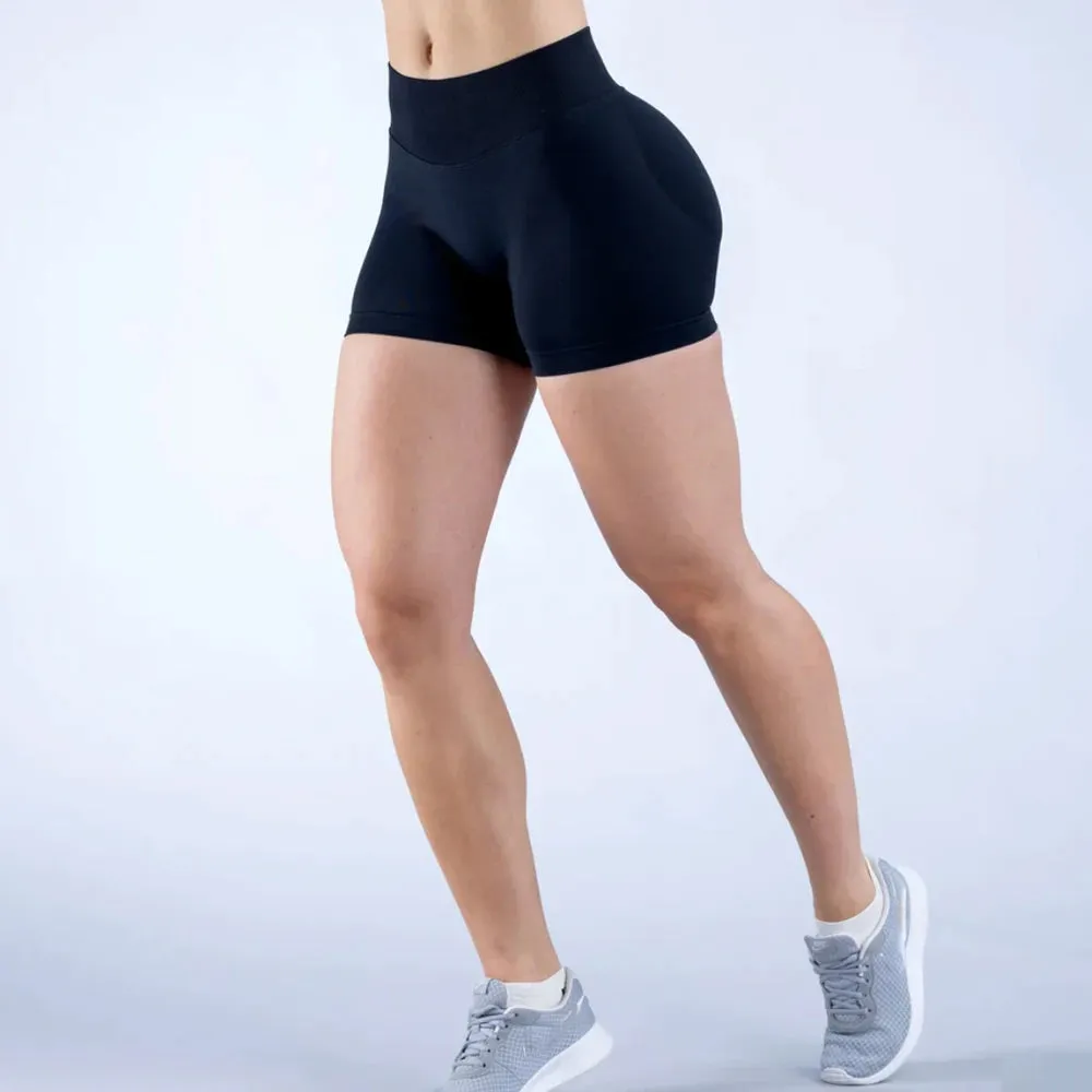 Impact Low Ribbed Seamless Scrunch Yoga Shorts