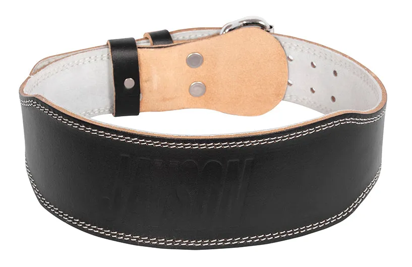 JAVSON 4 INCH LEATHER WEIGHTLIFTING BELT