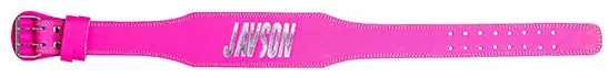 JAVSON 4 INCH PINK SPLIT LEATHER WEIGHTLIFTING BELT