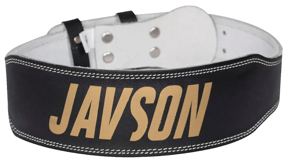 JAVSON 4 INCH SPLIT LEATHER WEIGHTLIFTING BELT