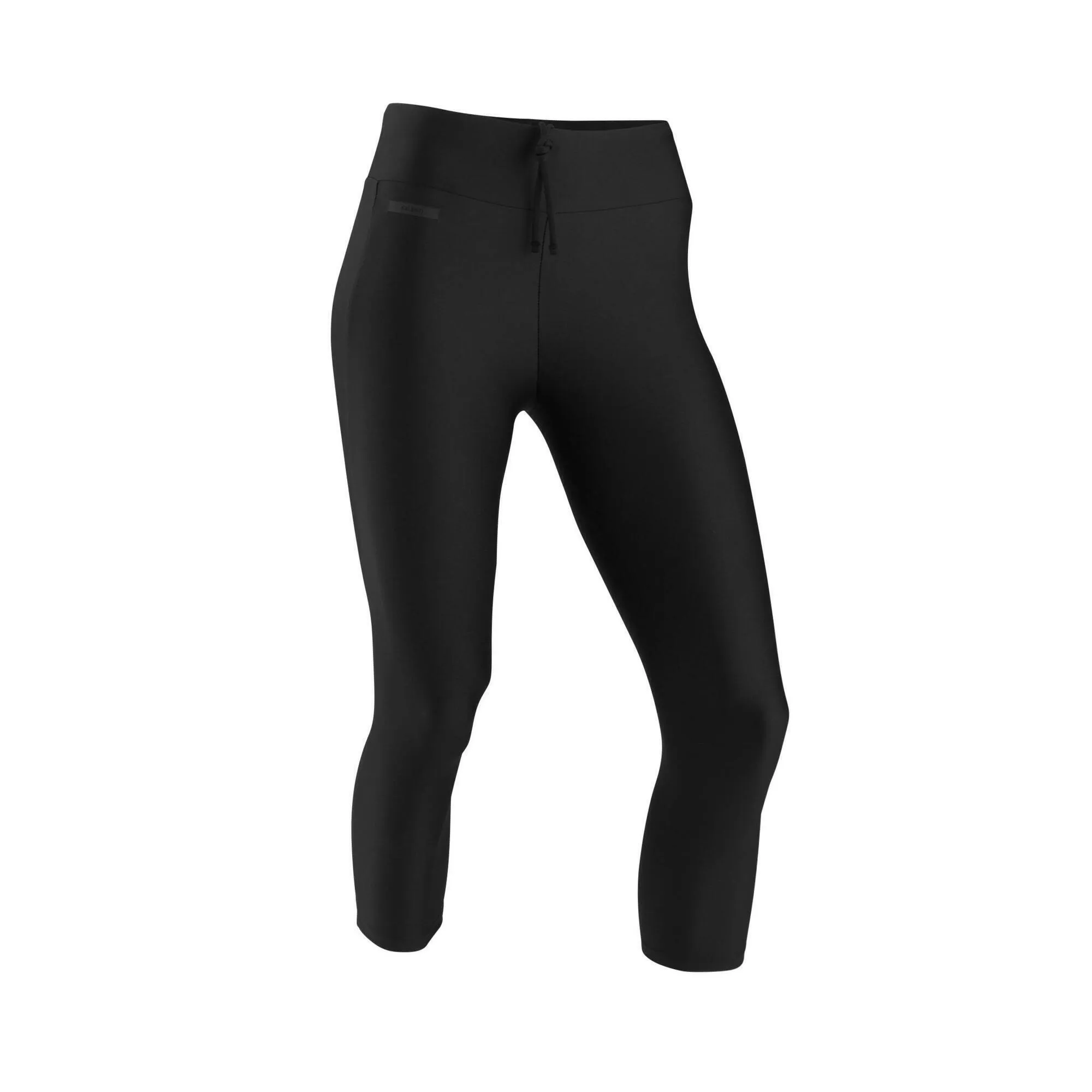 Jogging pants 3/4 Tights Dry women's black KALENJI, black