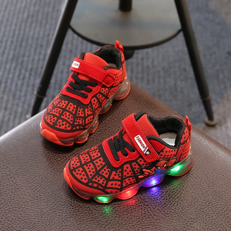 Kids Sneakers Boy Girl Sports Shoes  Children Spiderman Sneakers