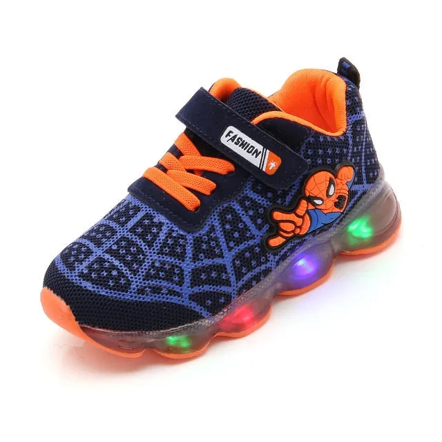 Kids Sneakers Boy Girl Sports Shoes  Children Spiderman Sneakers