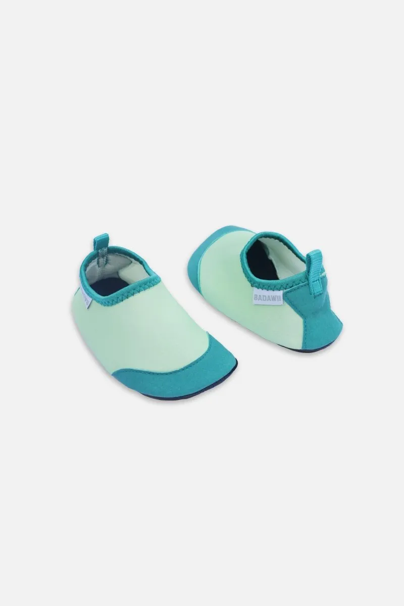 Kids Swimshoes - 2 tone Green