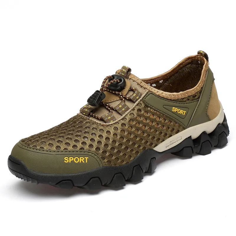 Lace-Up Men's Quick Drying Water Shoes for Beach Breathing