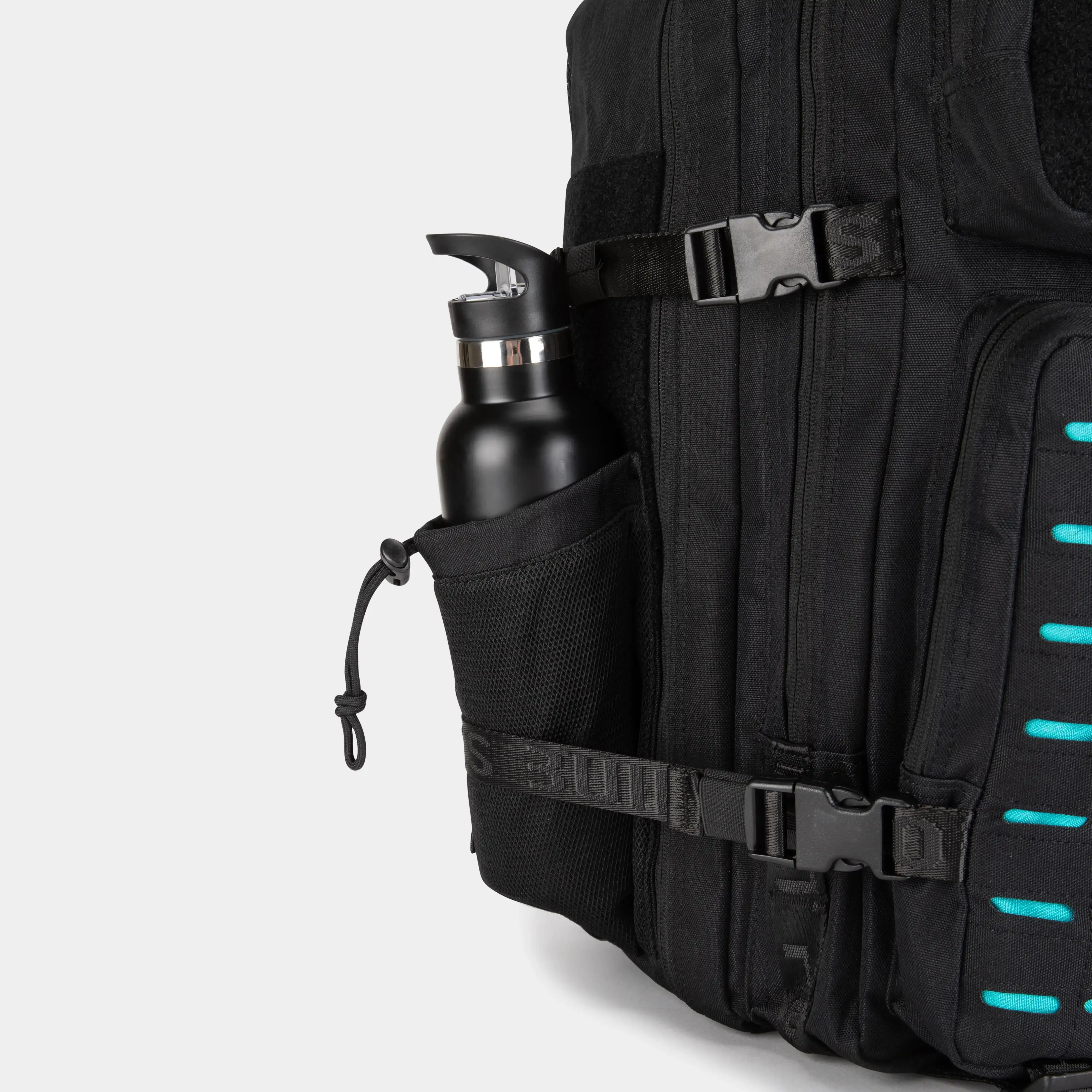 Large Black & Aqua Gym Backpack