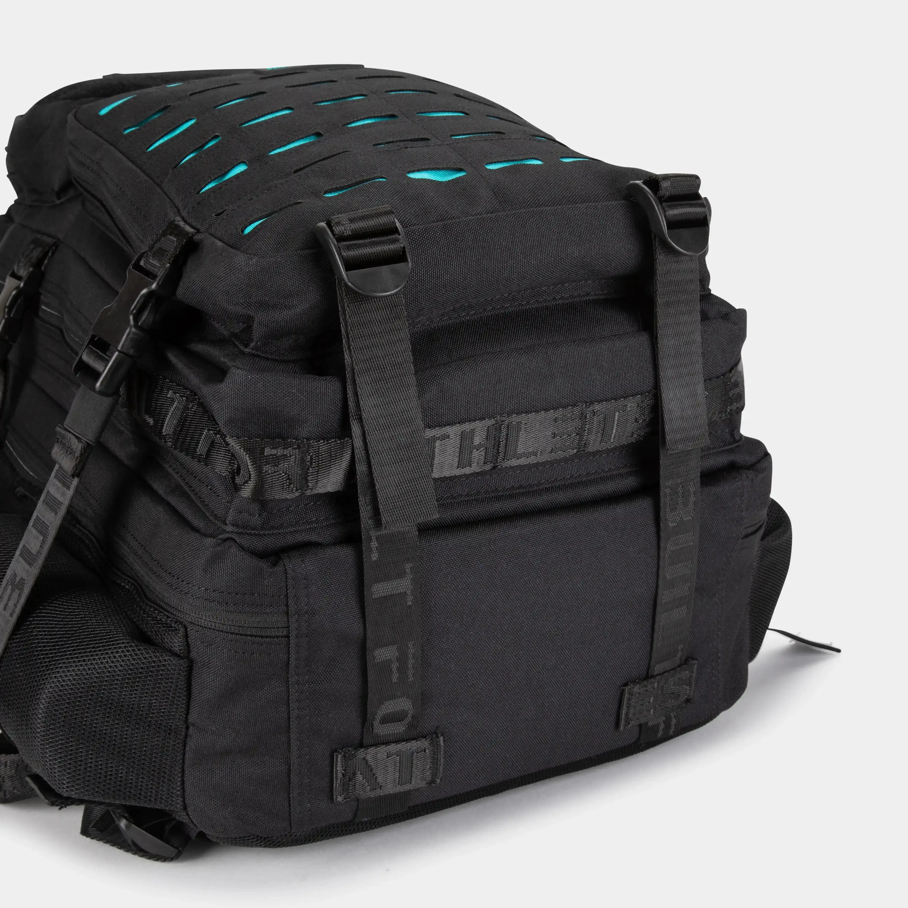 Large Black & Aqua Gym Backpack