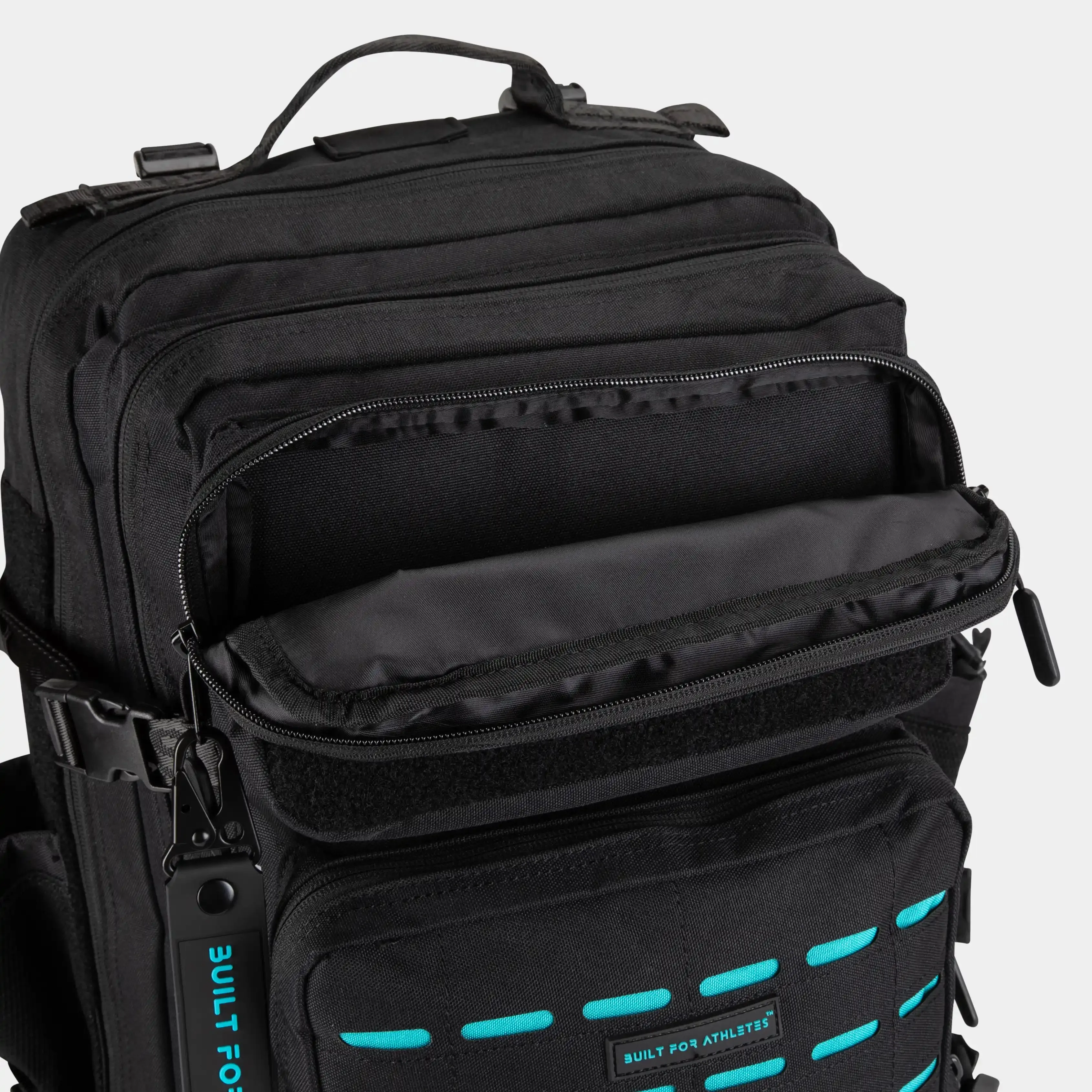 Large Black & Aqua Gym Backpack