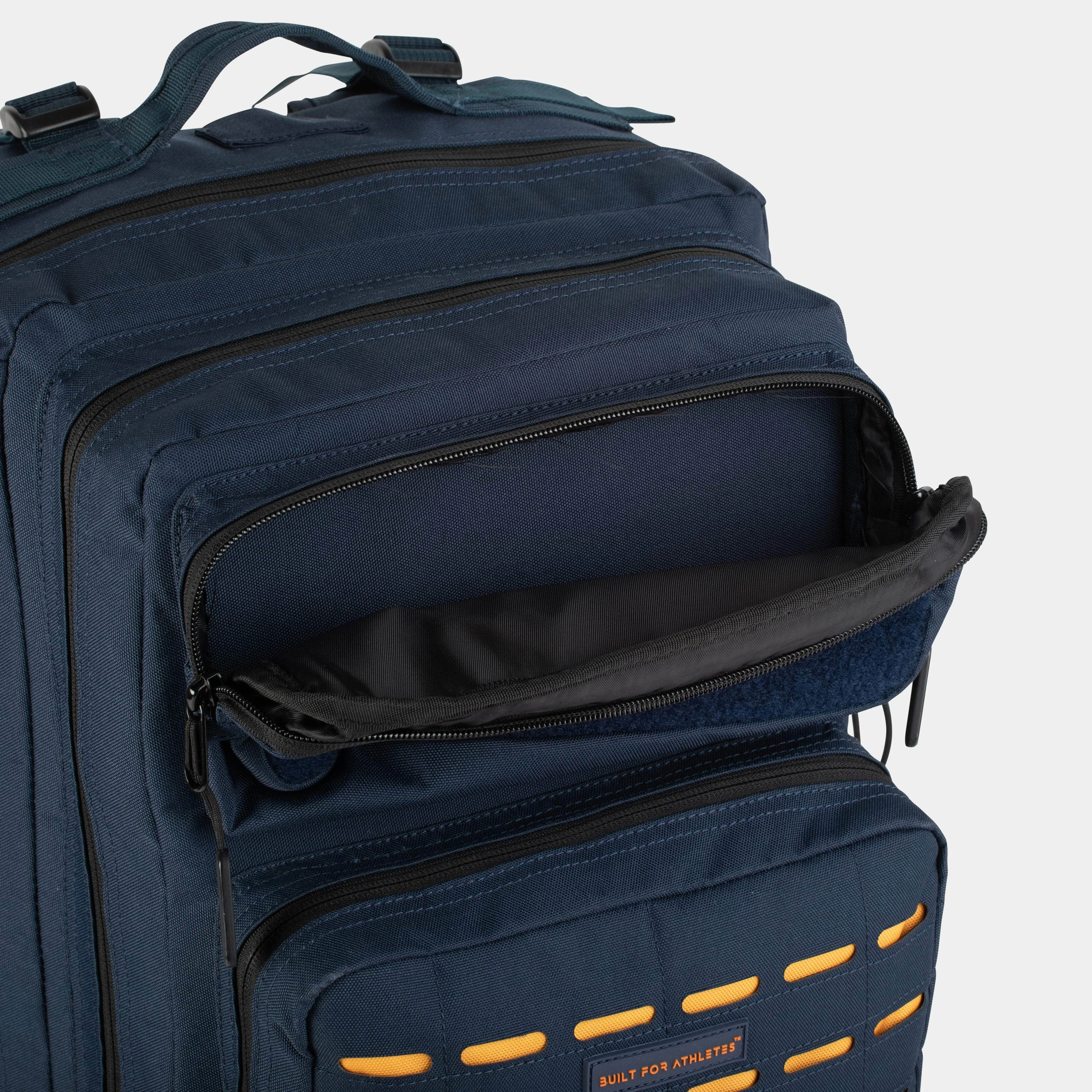 Large Navy & Orange Gym Backpack