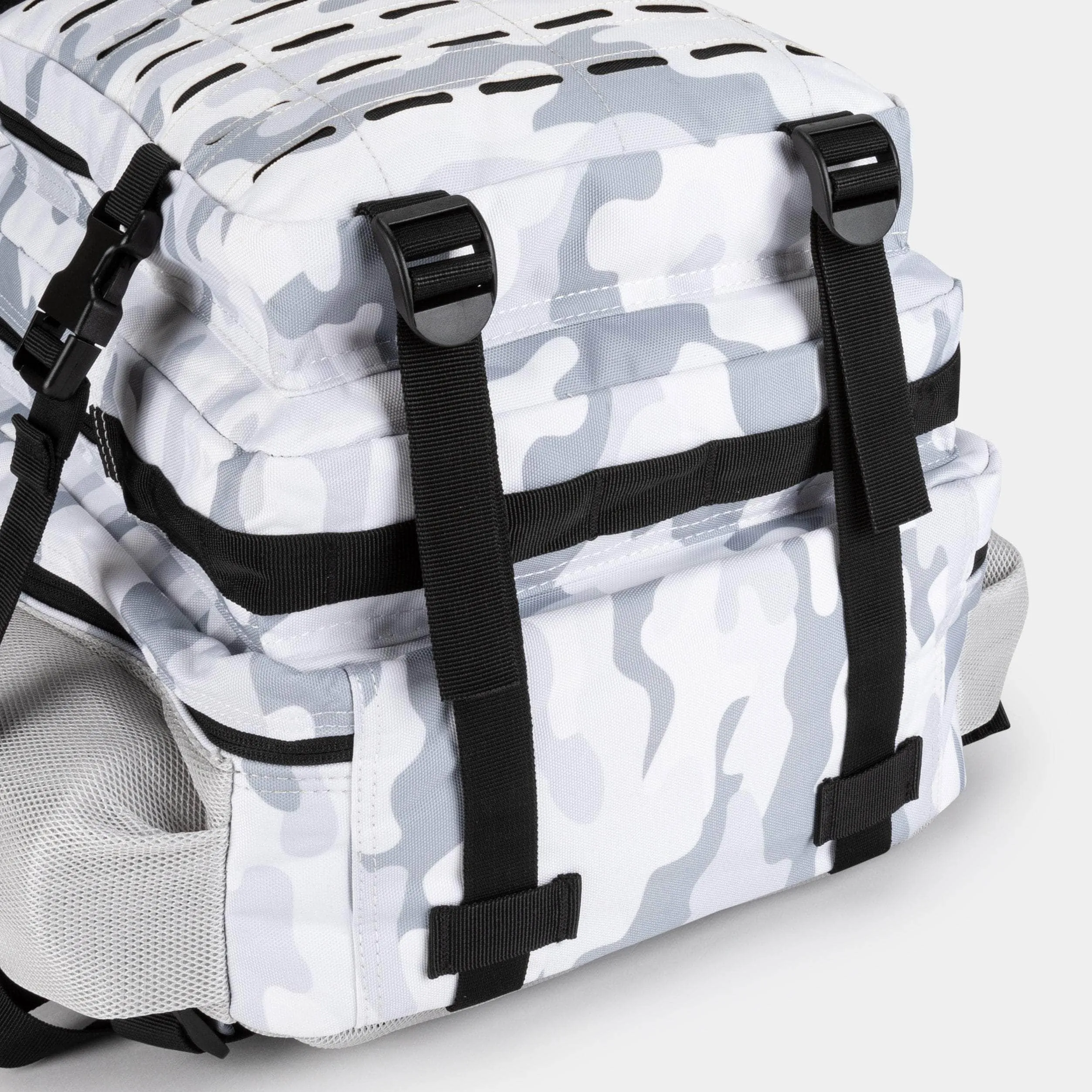 Large White Camo Gym Backpack