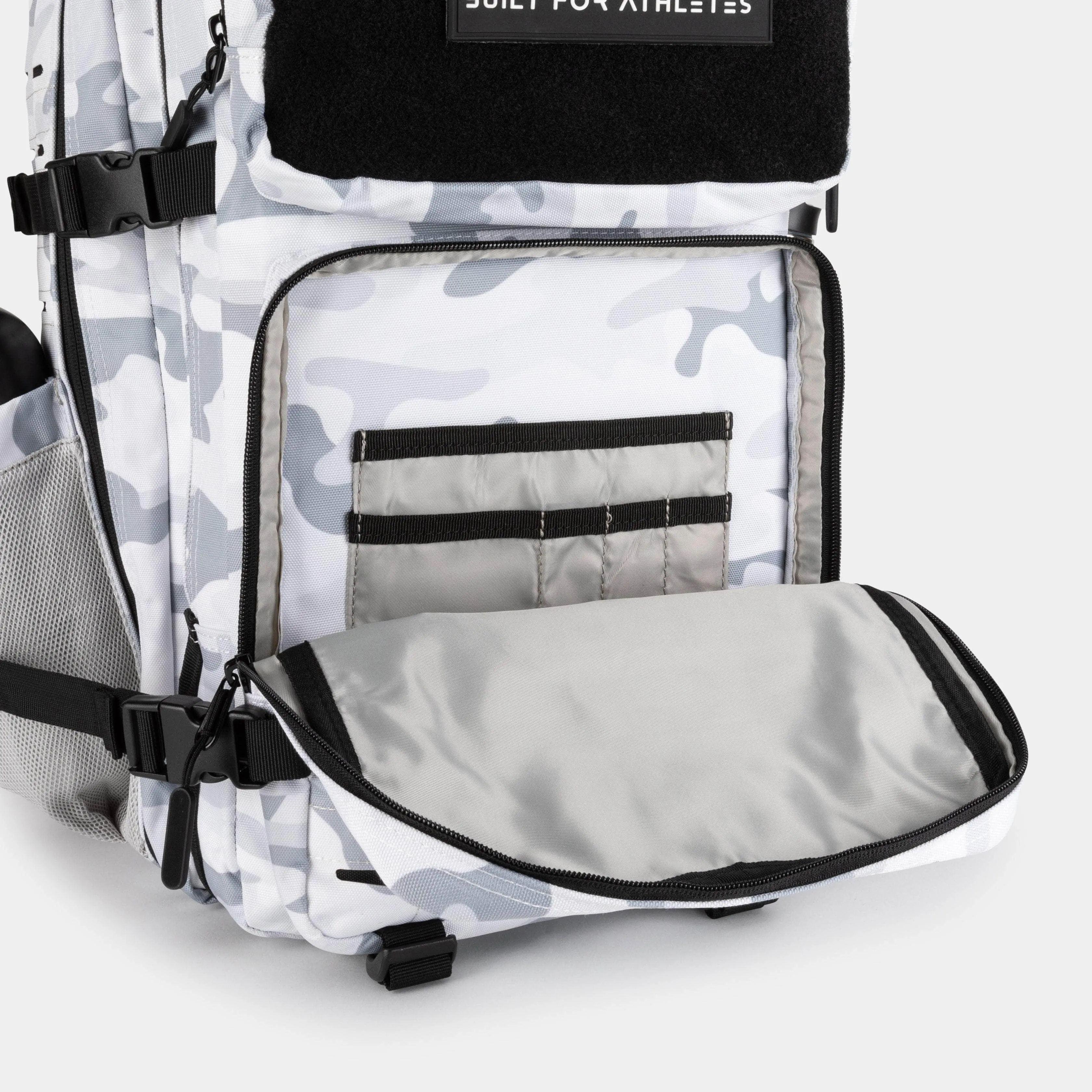 Large White Camo Gym Backpack