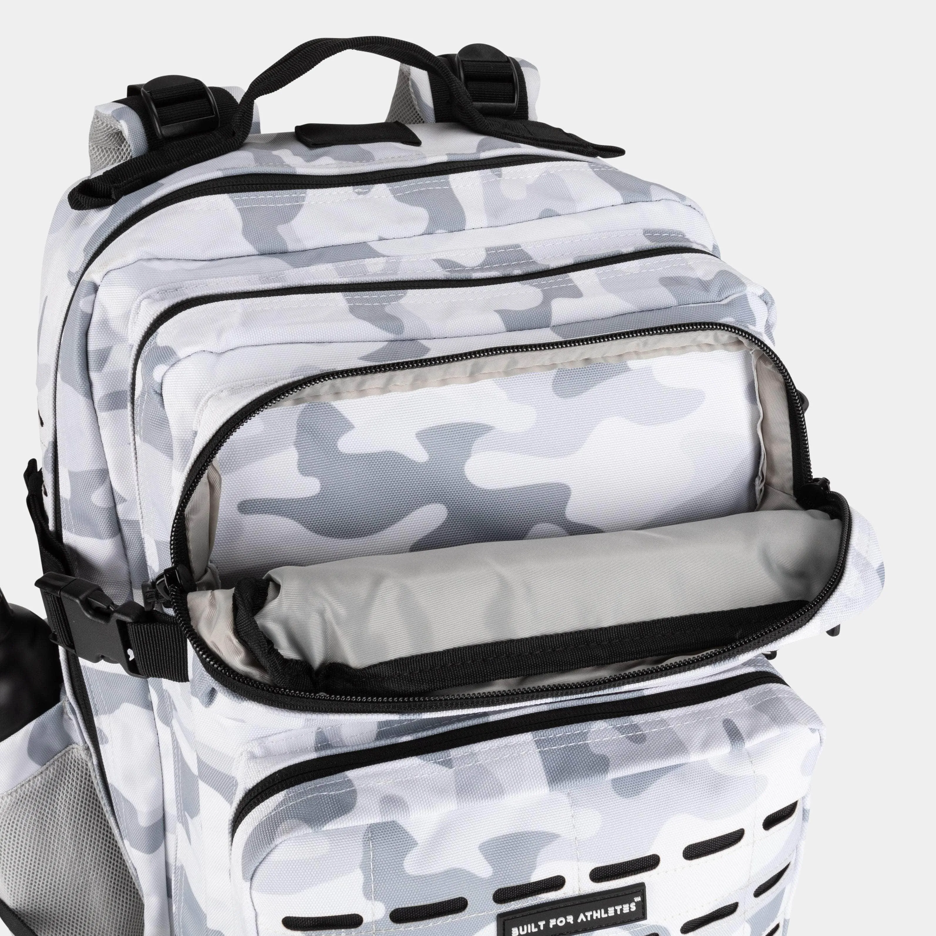 Large White Camo Gym Backpack