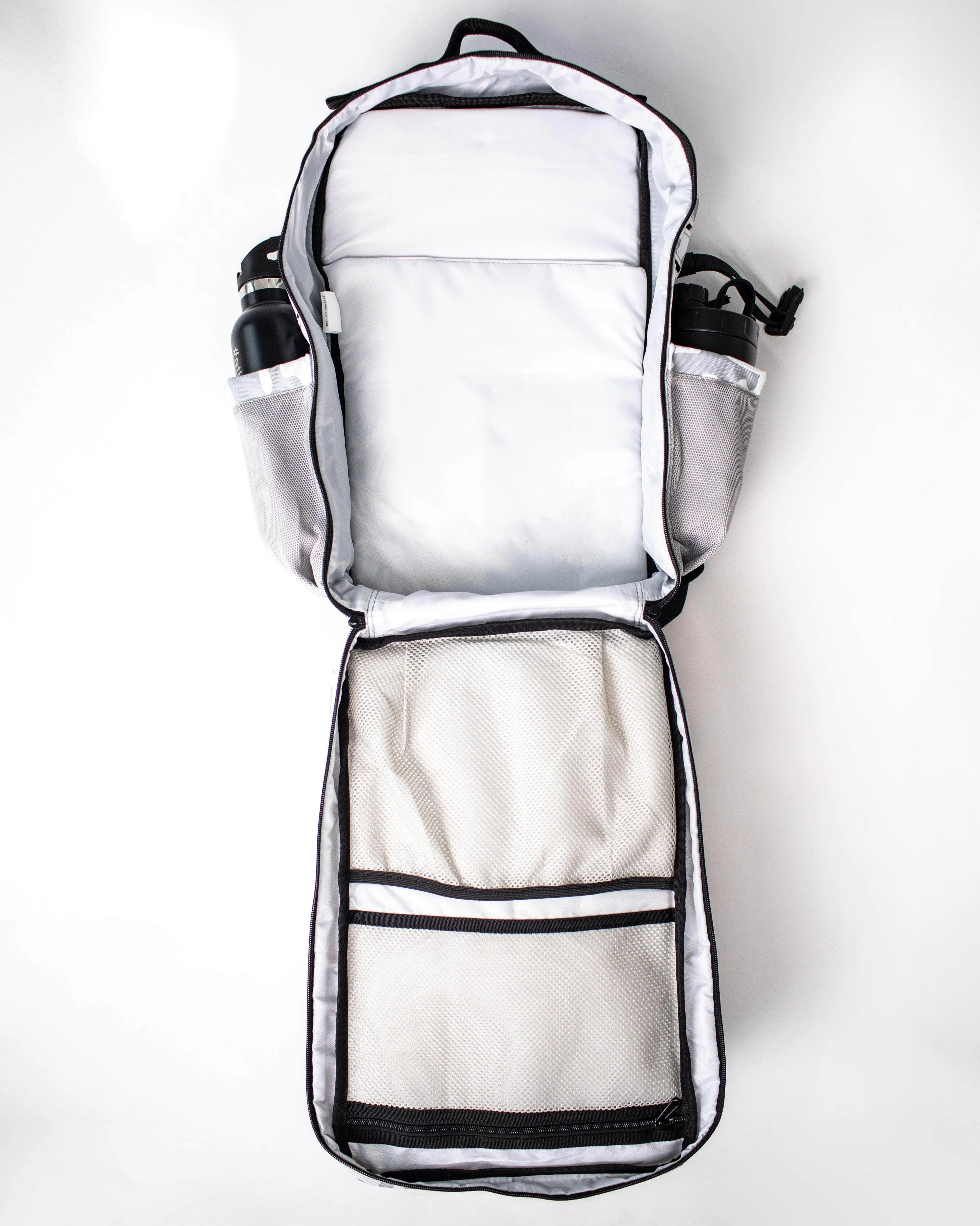 Large White Camo Gym Backpack