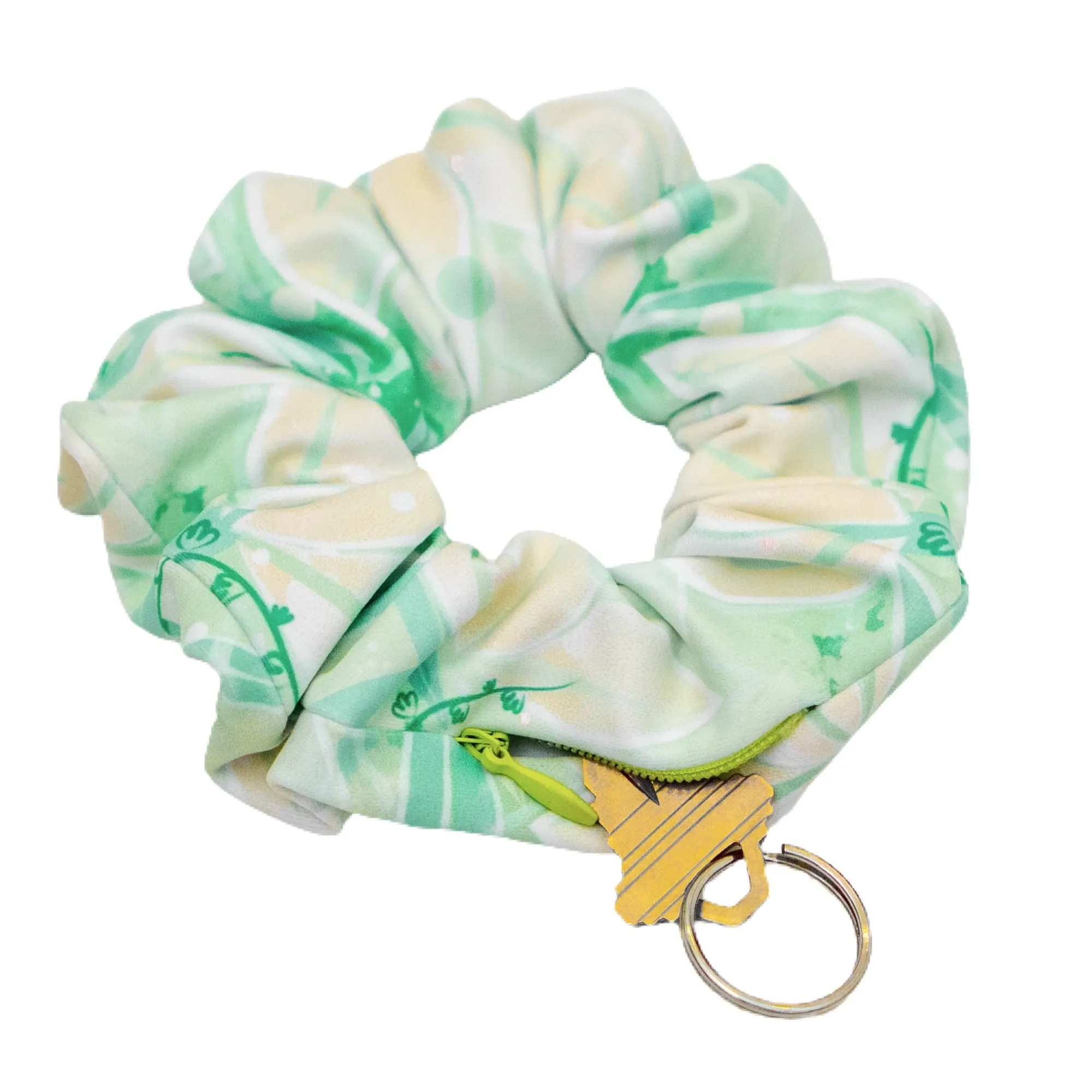 Lily Pad Princess Zipper Scrunchie