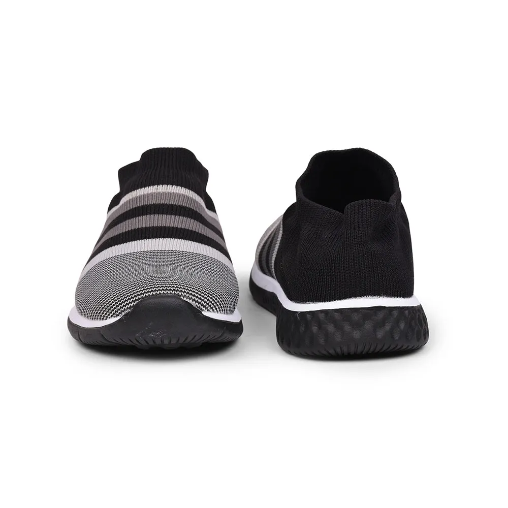 Lucy & Luke (Black) Sports Non Lacing Shoes For Kids SPLASH-3 By Liberty