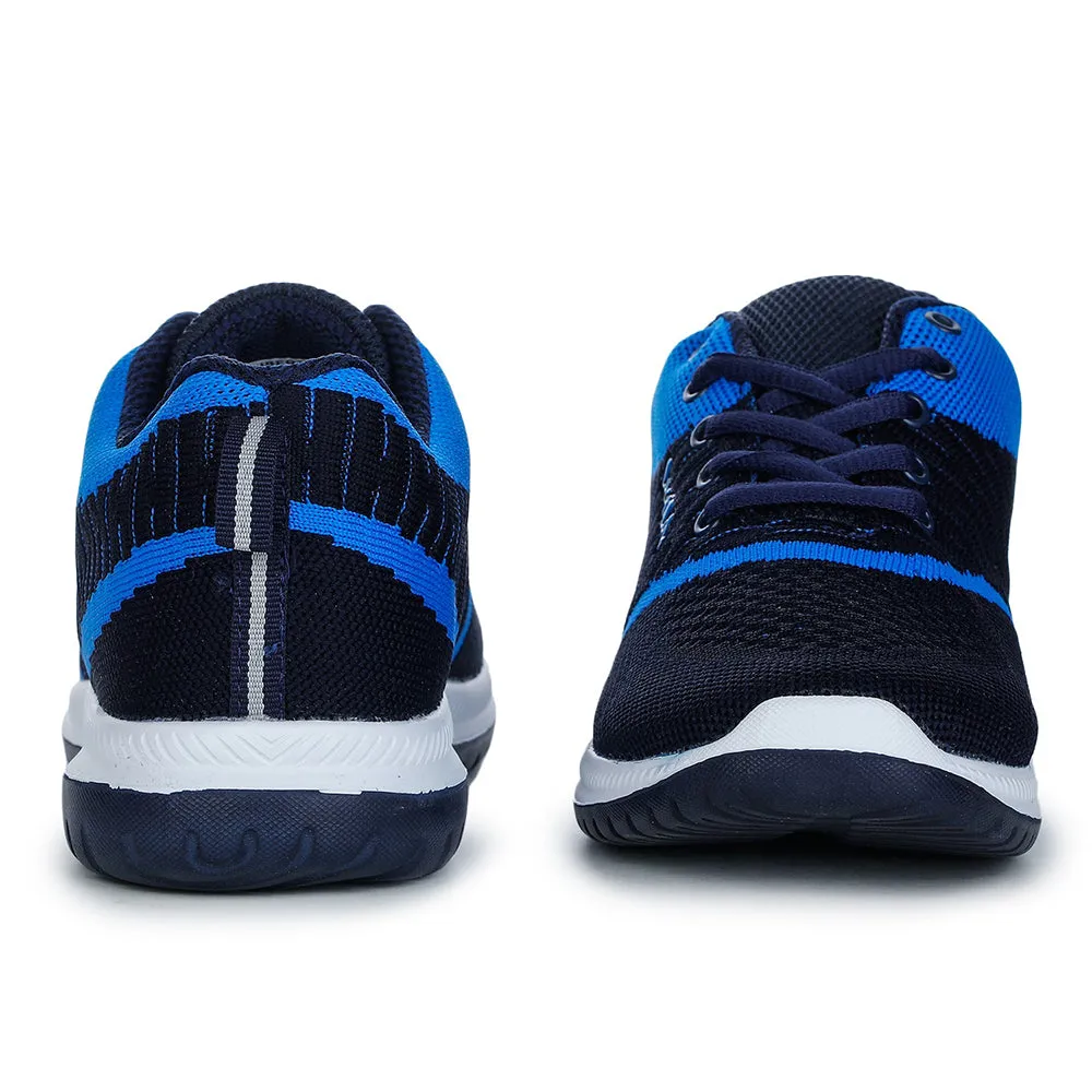 Lucy & Luke Lacing Blue Sports Running Shoes For Kids JAMIE-7 By Liberty