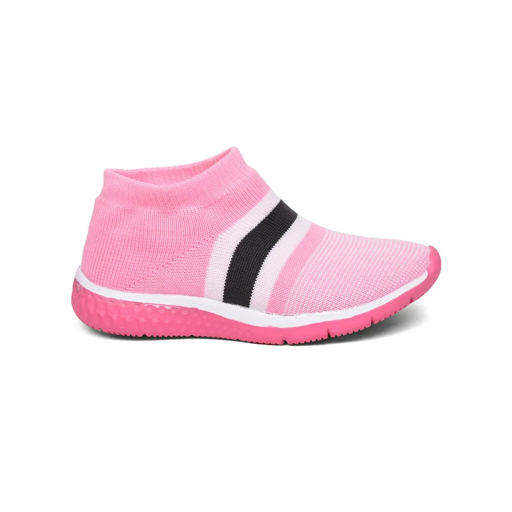 Lucy & Luke (Pink) Sports Non Lacing Shoes For Kids SPLASH-3 By Liberty